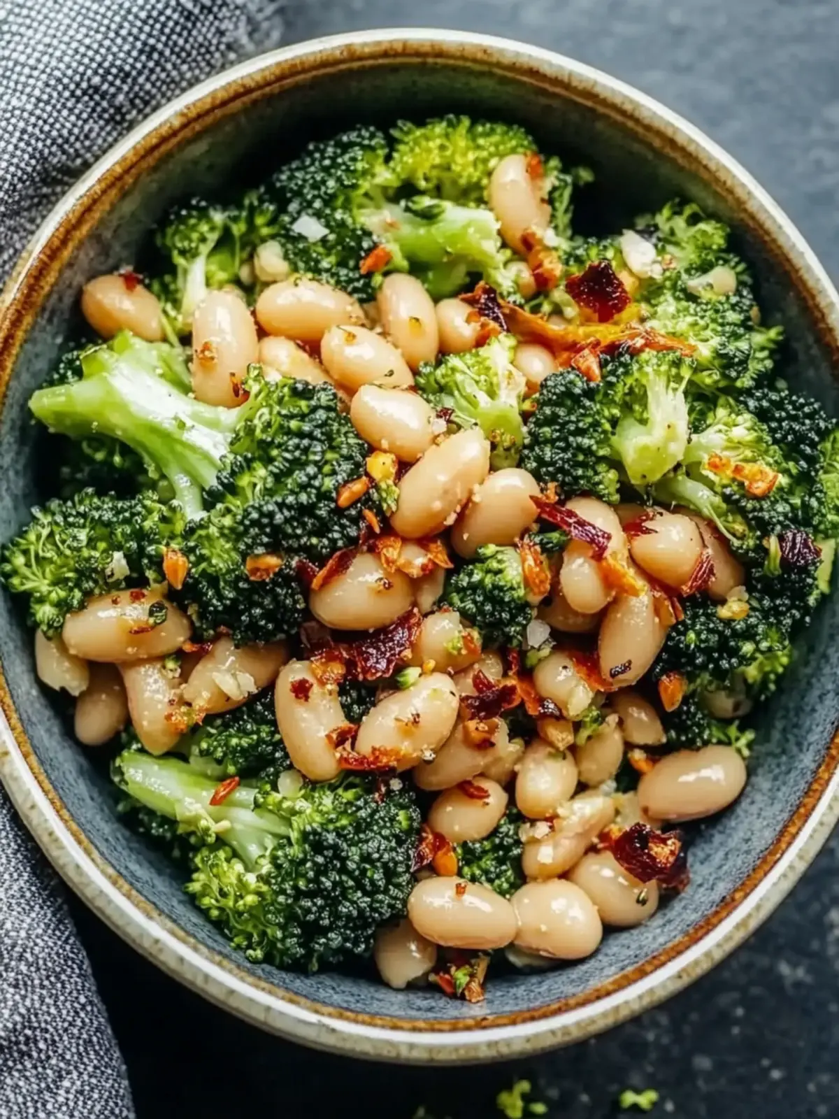 Roasted Broccoli and White Beans