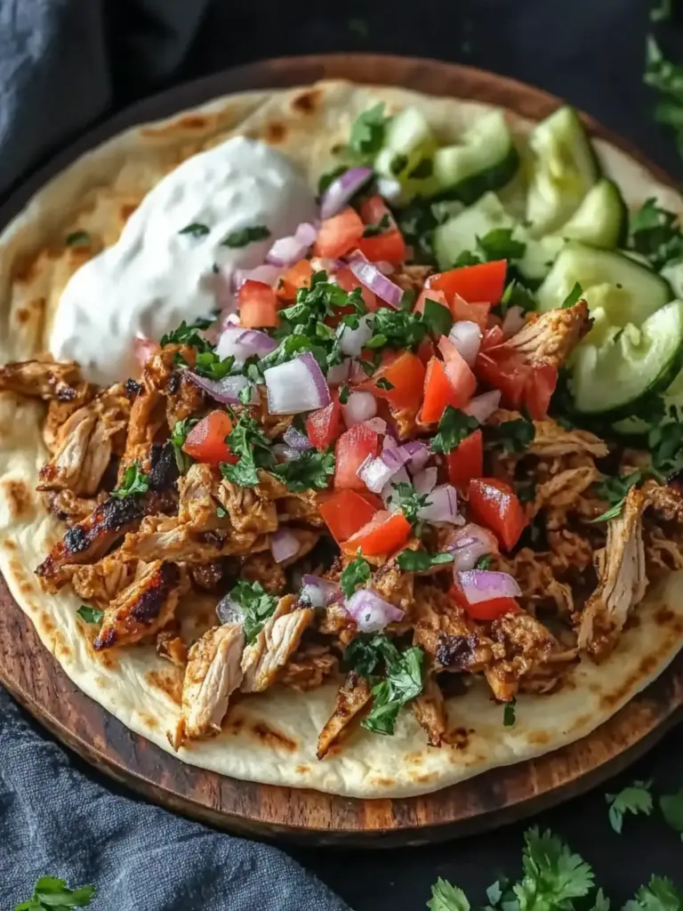 Slow Cooker Chicken Shawarma