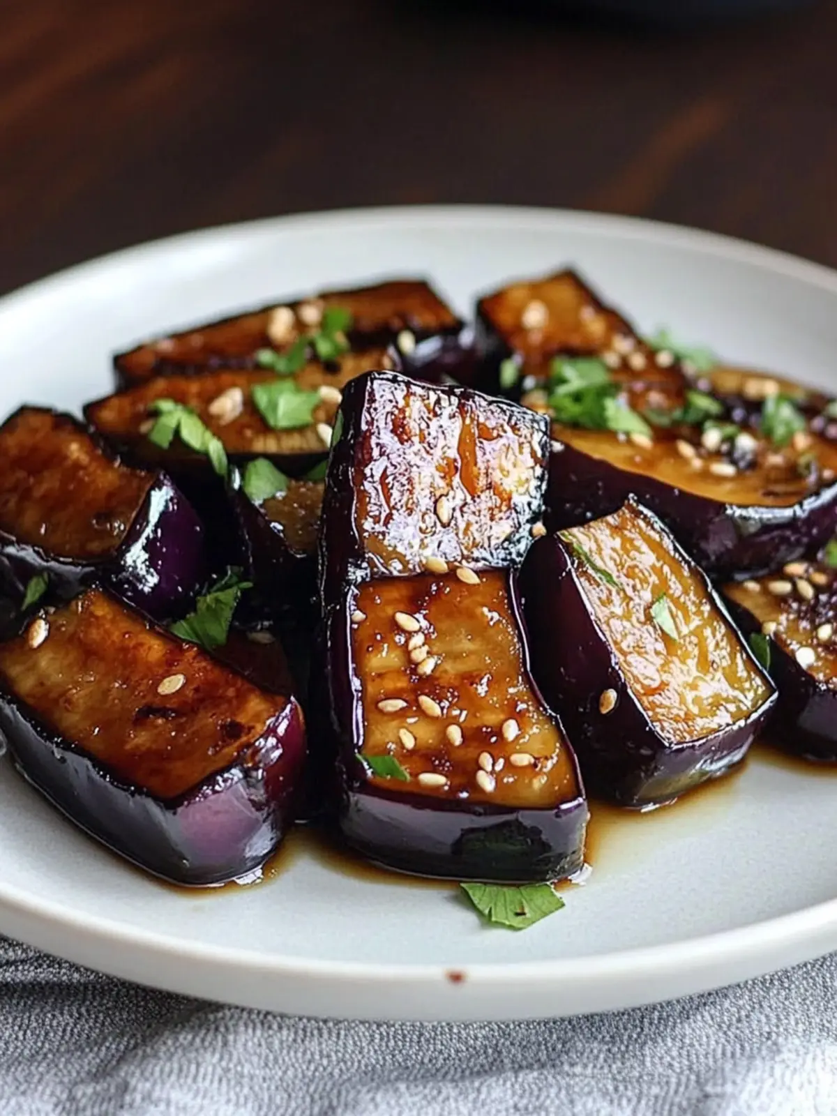 Miso Glazed Eggplant