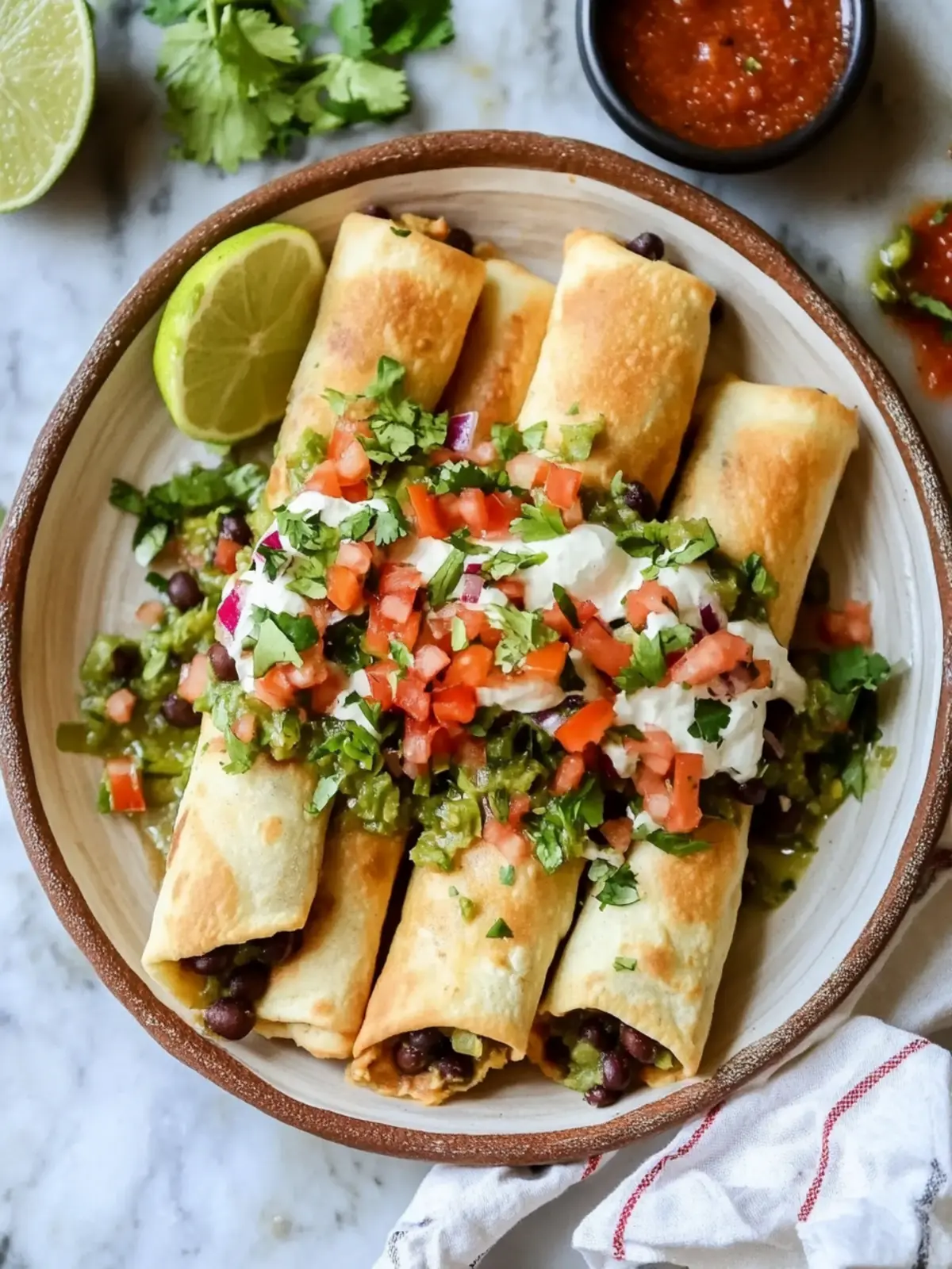 Crispy Black Bean Flautas: Easy Vegan Tacos Your Family Will Love 3 Black Bean Flautas