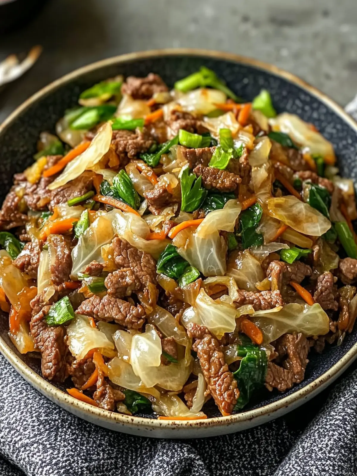 Keto Beef and Cabbage Stir-Fry