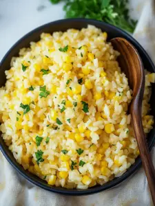 Hot buttered corn rice