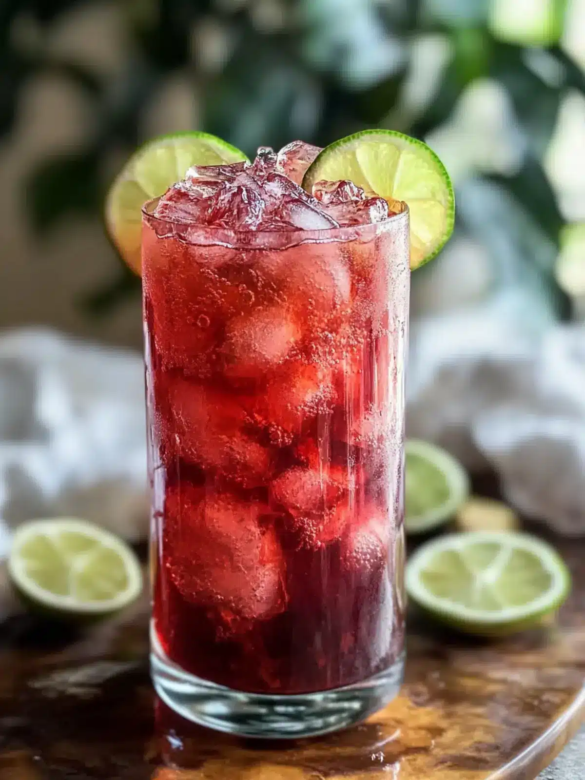 Refreshing Hibiscus Ginger Iced Tea