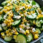 Street Corn Cucumber Salad