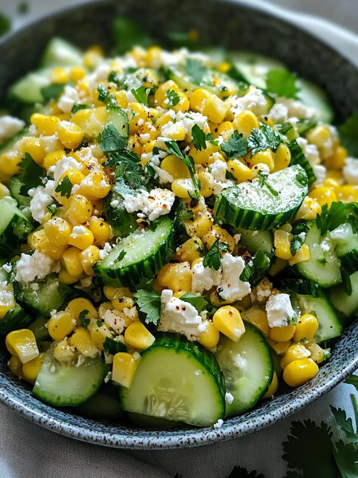 Street Corn Cucumber Salad