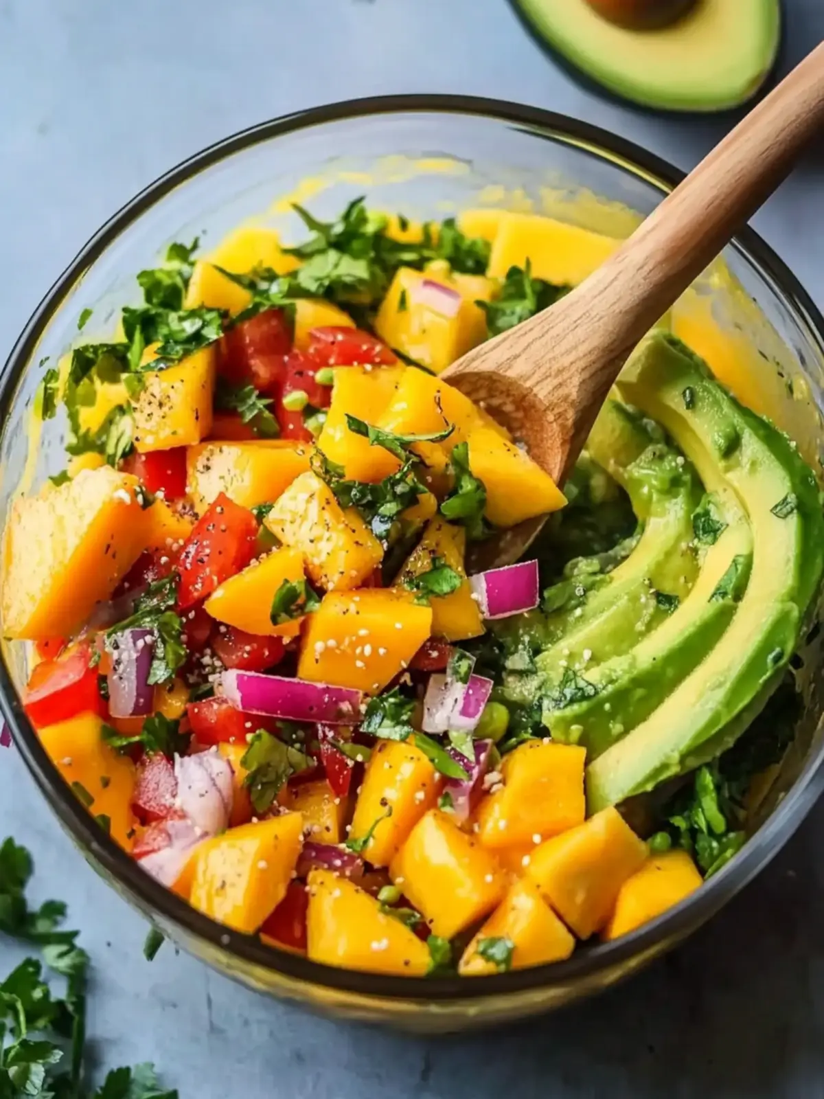 Fresh Mango Salad with Avocado Recipe