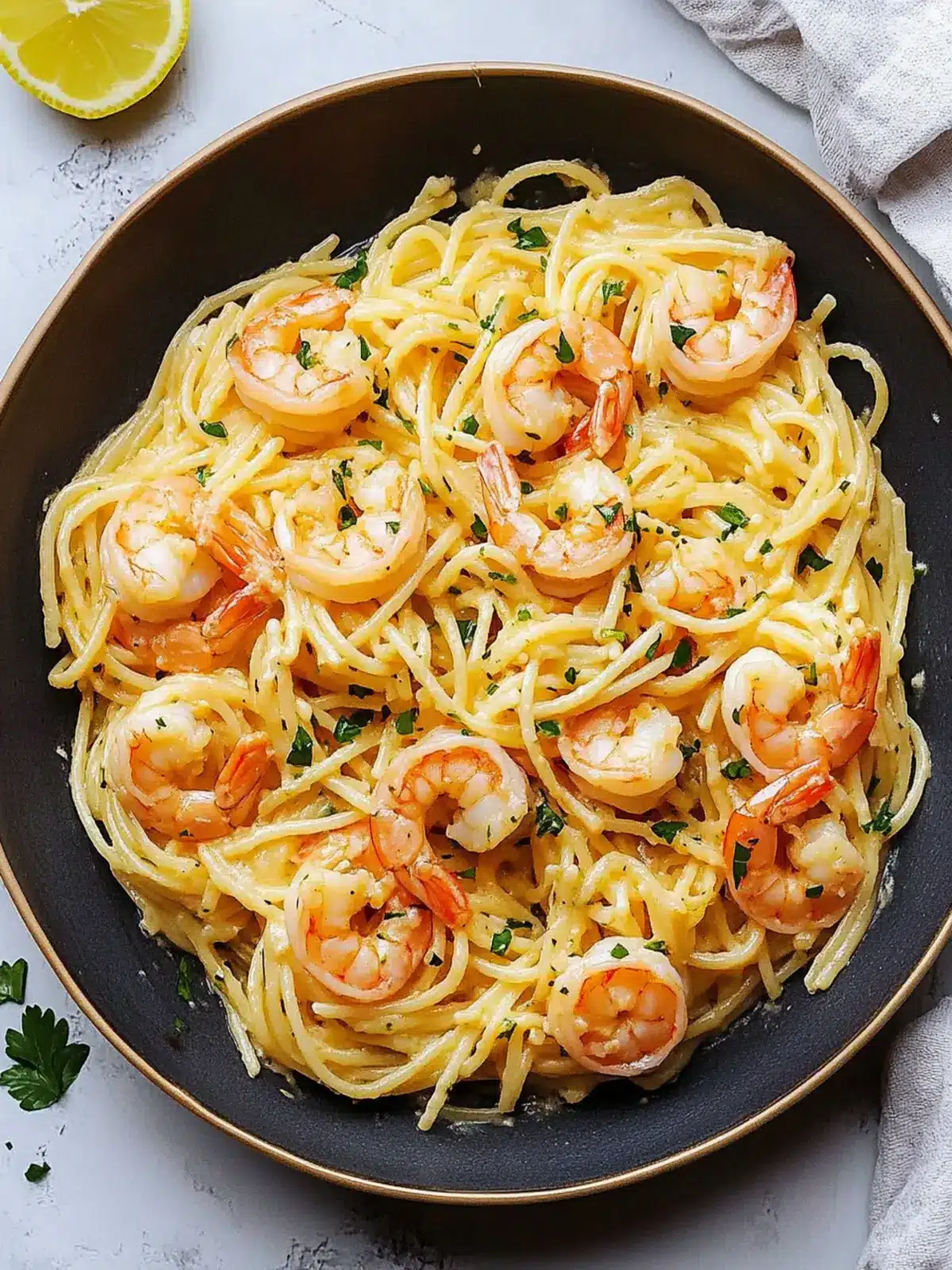 Garlic Butter Shrimp Pasta