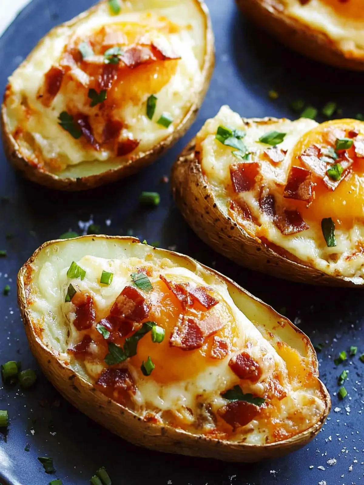 Twice Baked Loaded Breakfast Potatoes
