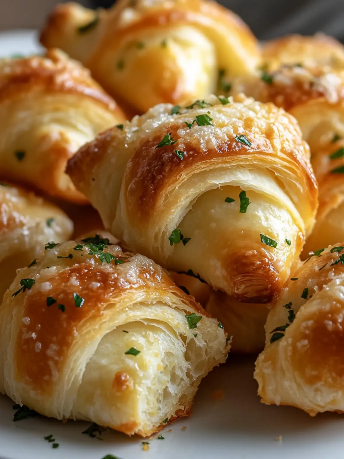 Parmesan and Herb Crescent Roll Bites