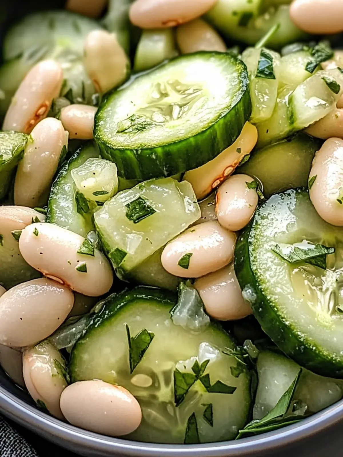 Dilly White Bean Cucumber Salad