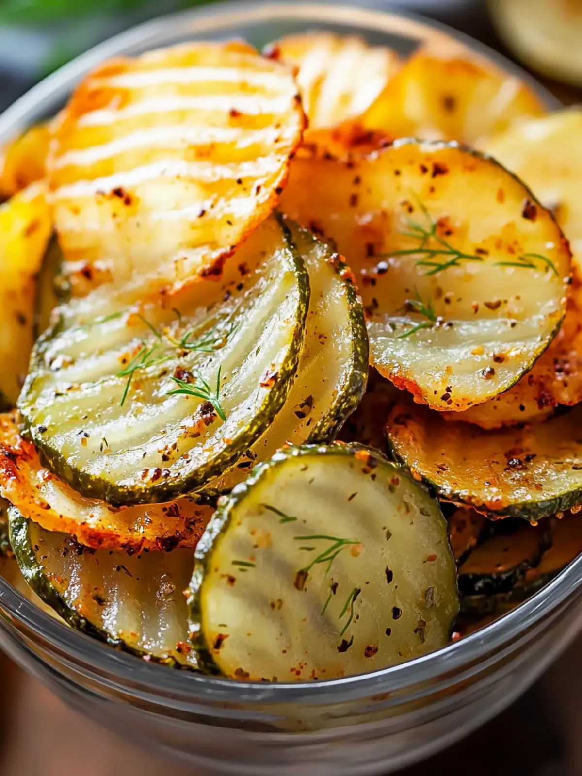 Air Fryer Spicy Dill Pickle Chips Recipe