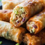 Chicken Coleslaw Egg Rolls