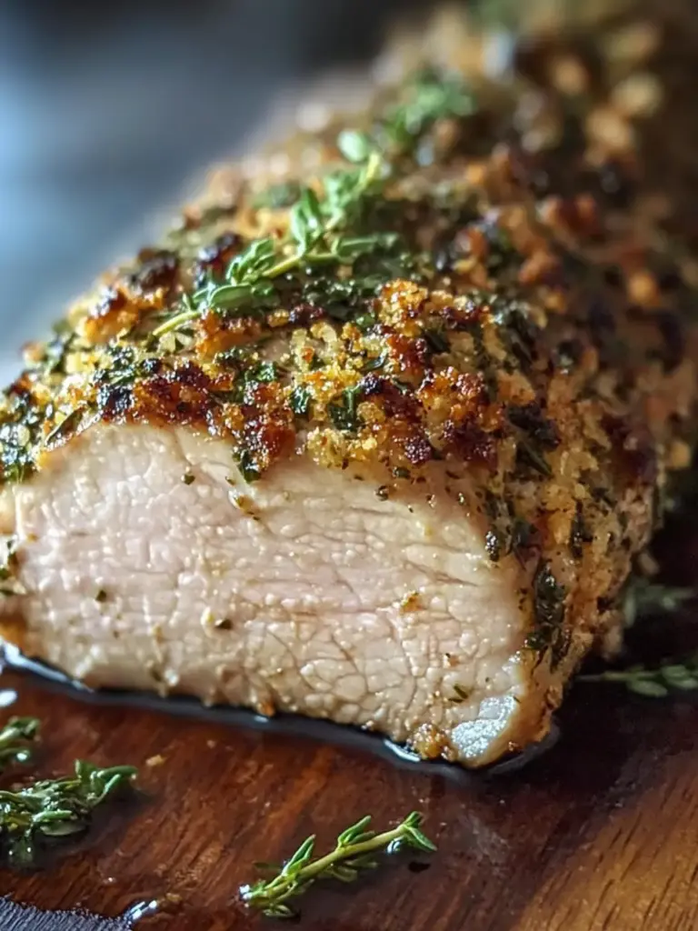 Delicious Herb Crusted Pork Loin: 1 Amazing Recipe