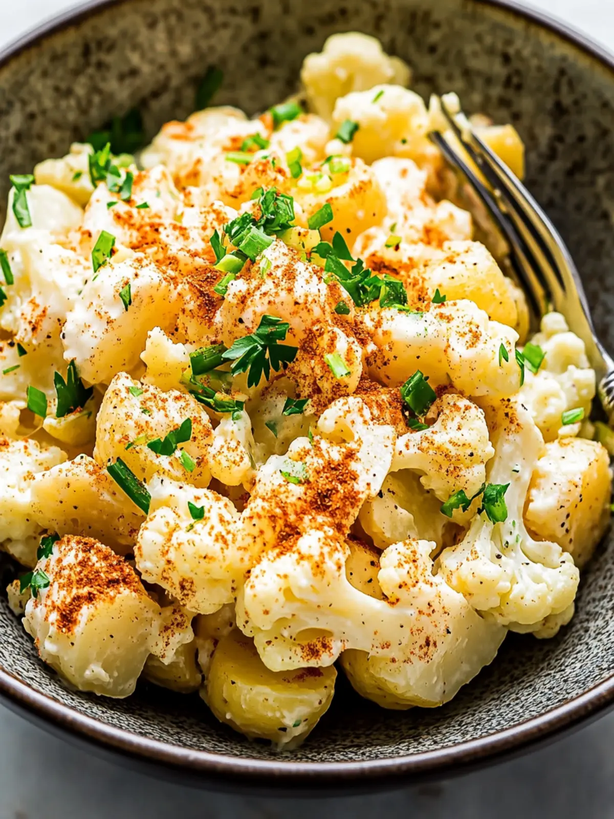 Keto Potato Salad With Cauliflower