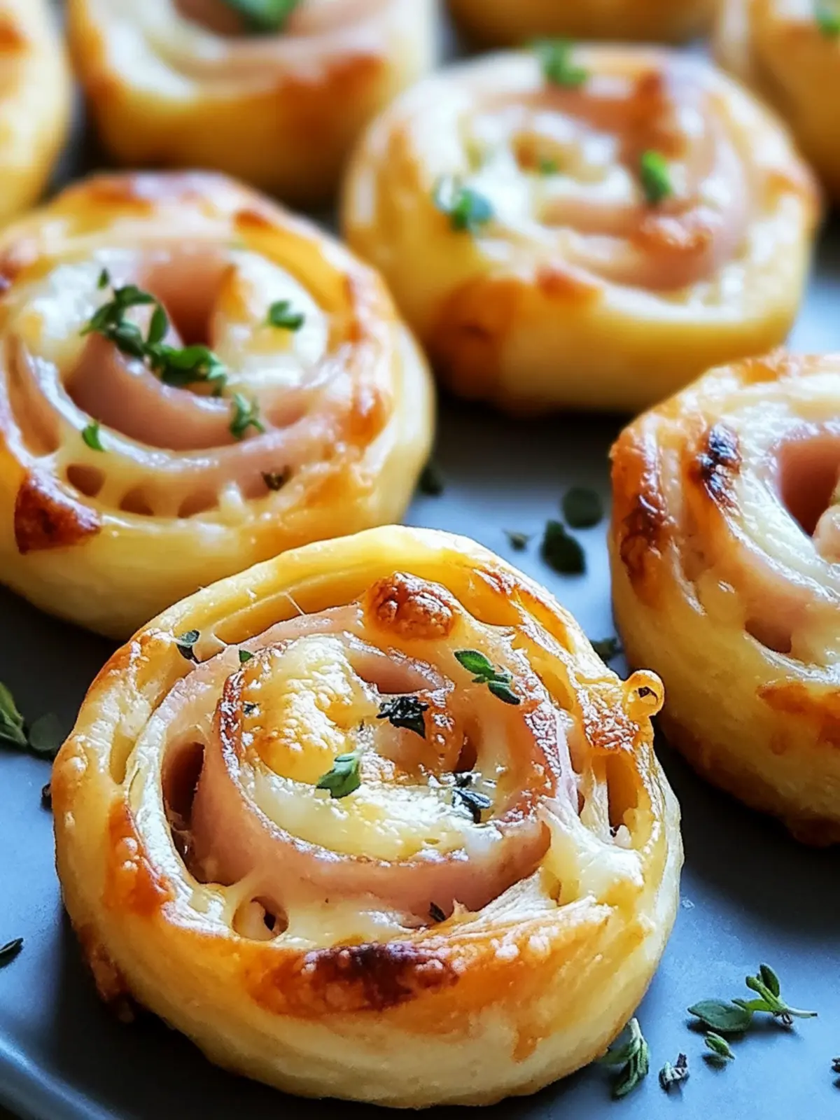 Easy Ham and Cheese Pinwheels