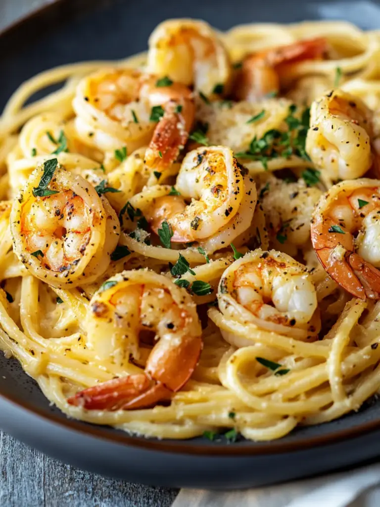 Old Bay Garlic Shrimp Pasta