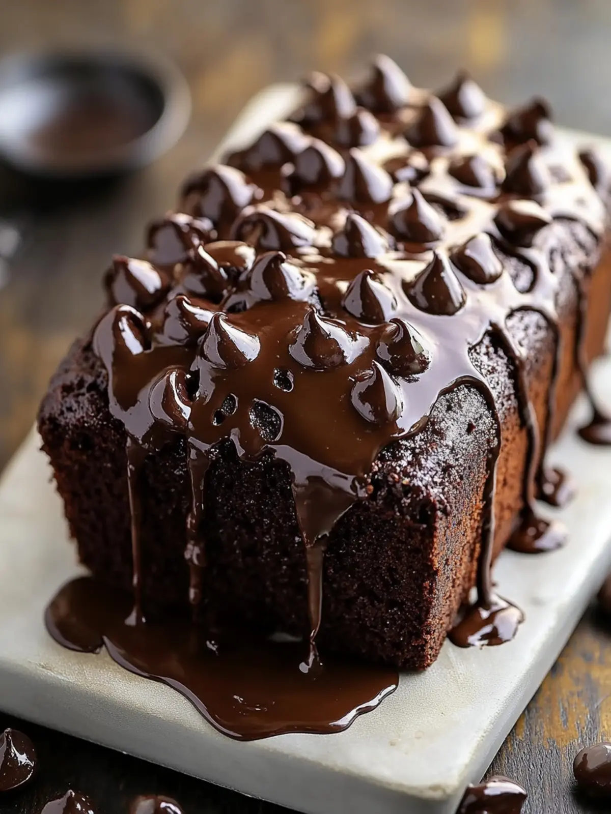 Hot Fudge Brownie Bread