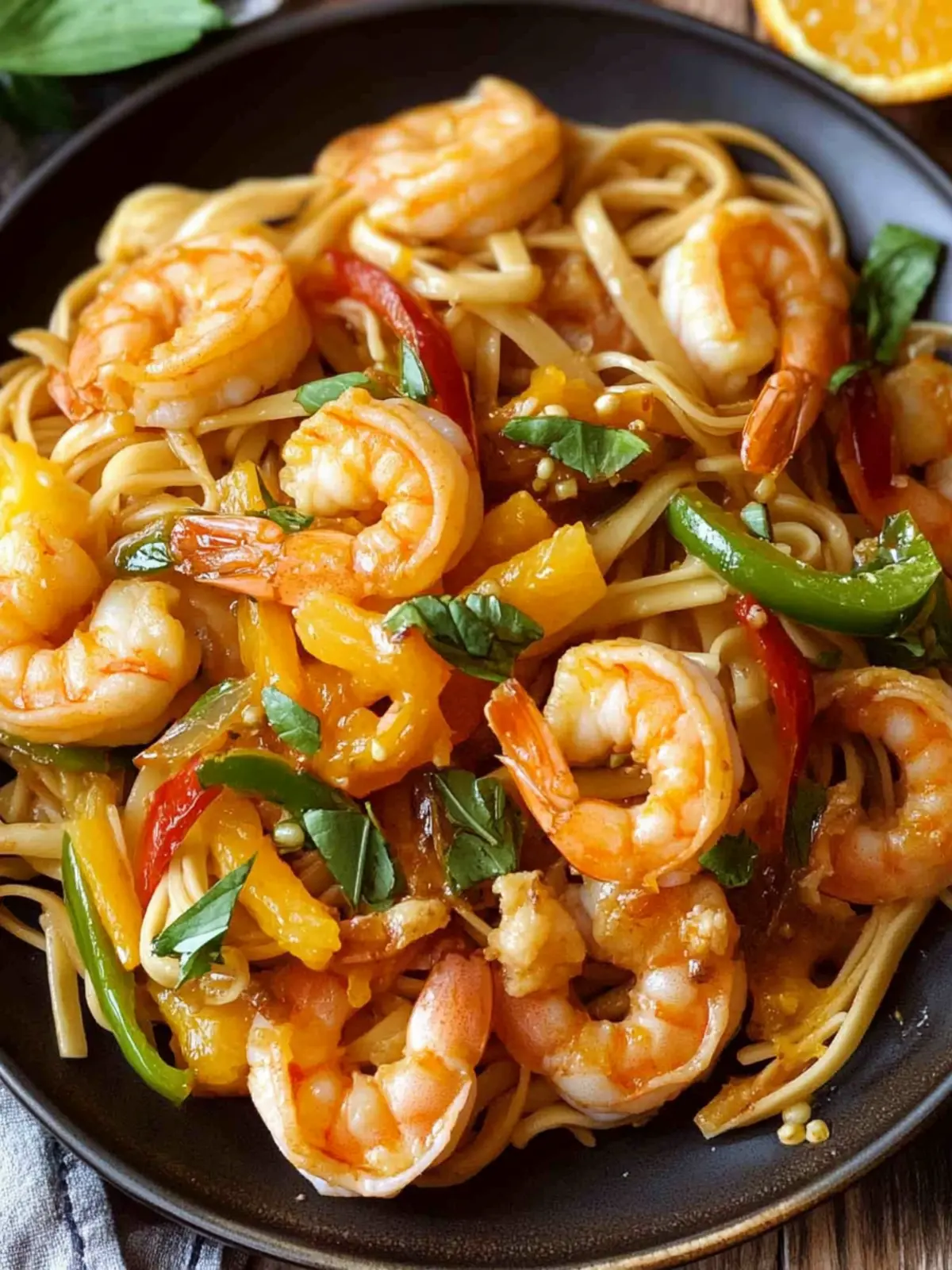 Spicy Orange Shrimp with Noodles for a Healthier Takeout Fix 5 Spicy Orange Shrimp with Noodles