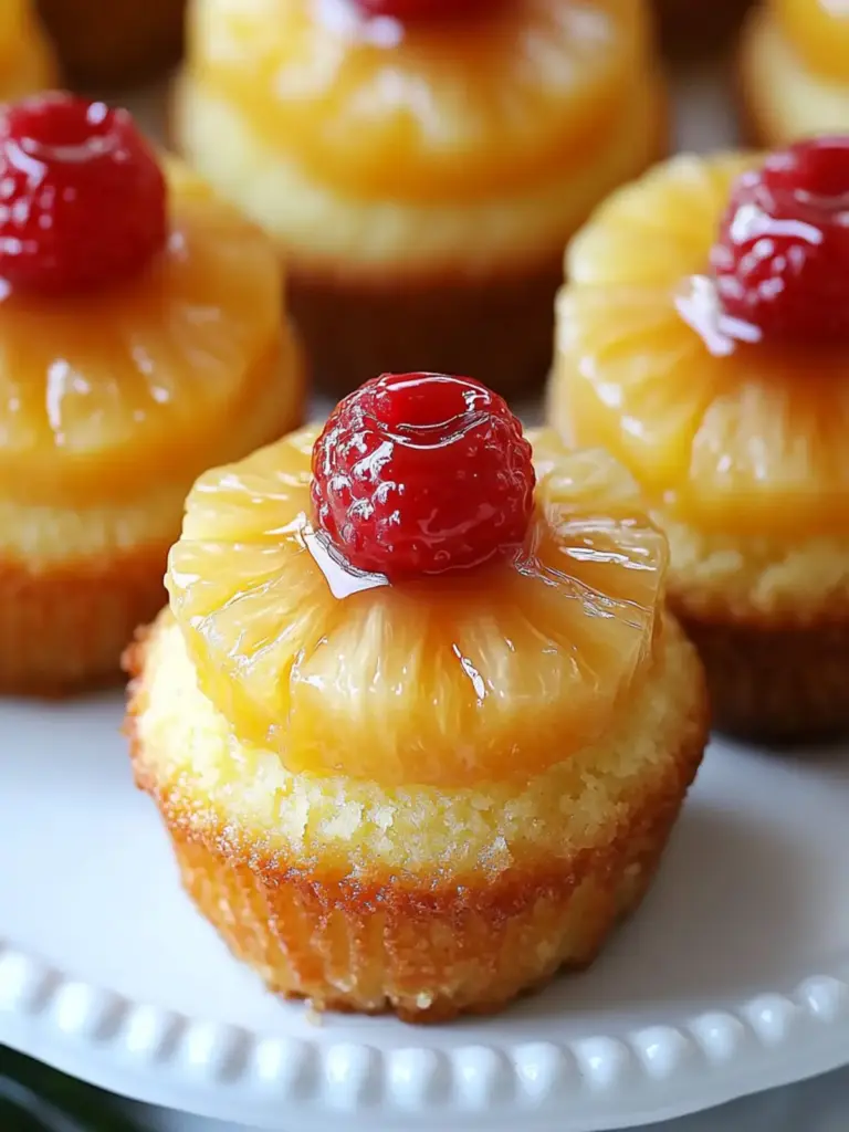 Pineapple Upside-Down Cupcakes