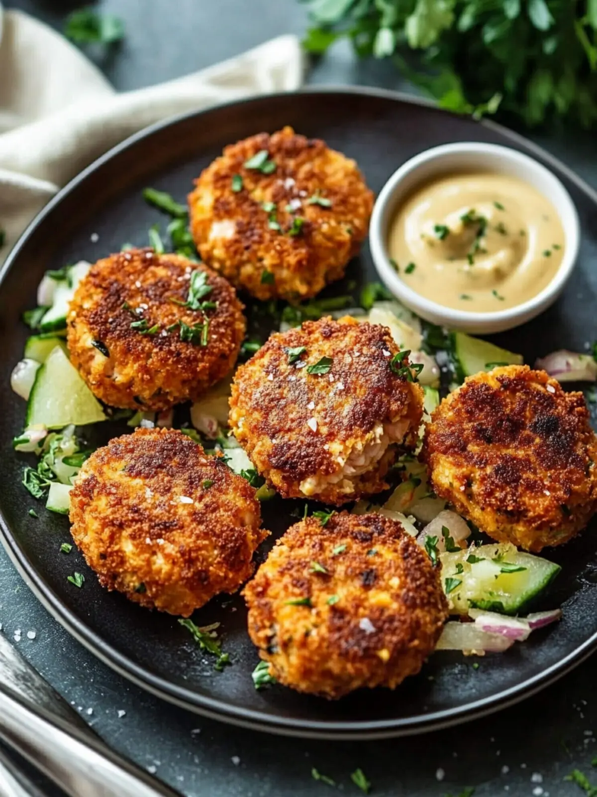 Crispy Pan Fried Salmon Croquettes