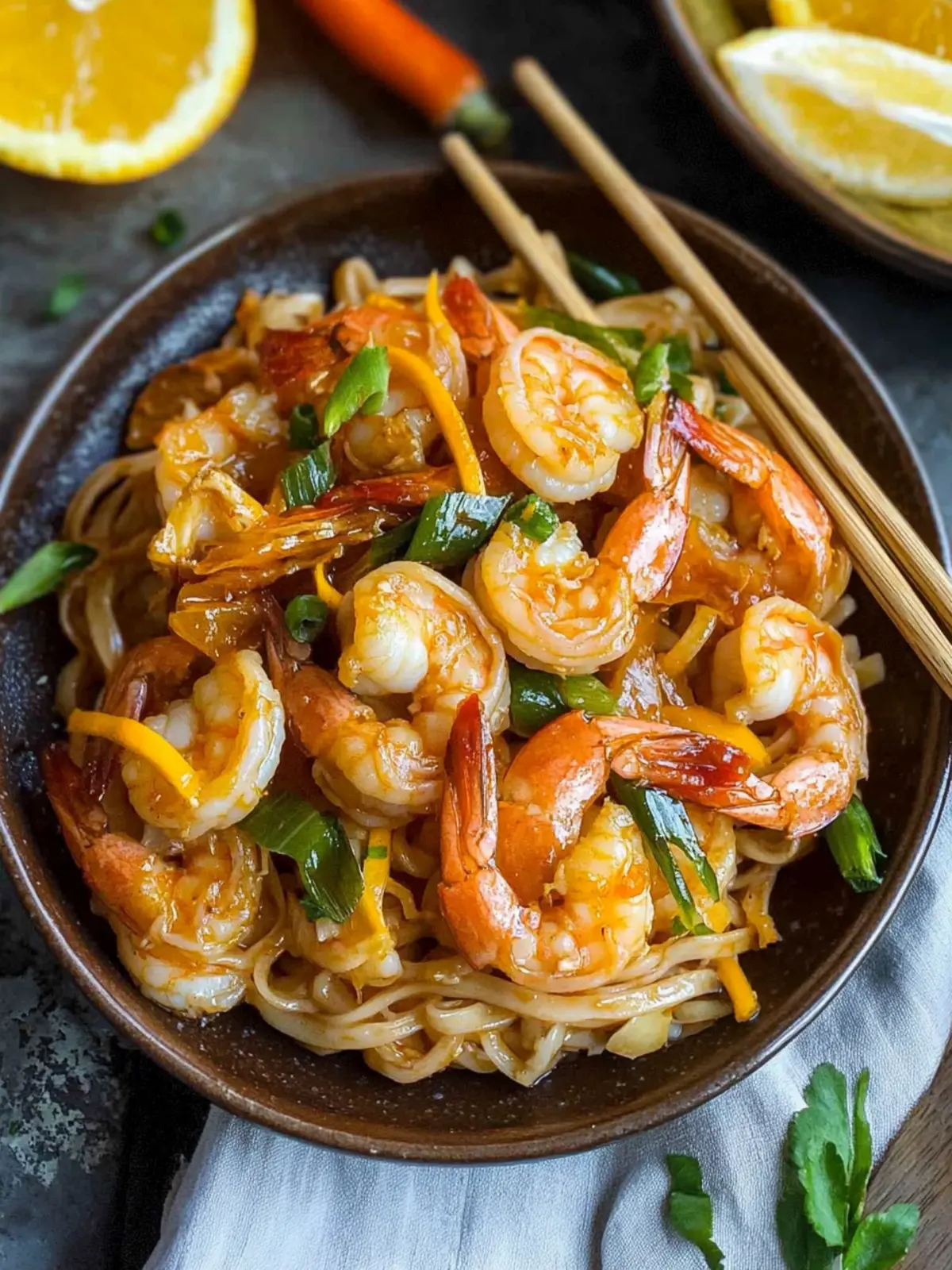 Spicy Orange Shrimp with Noodles for a Healthier Takeout Fix 4 Spicy Orange Shrimp with Noodles