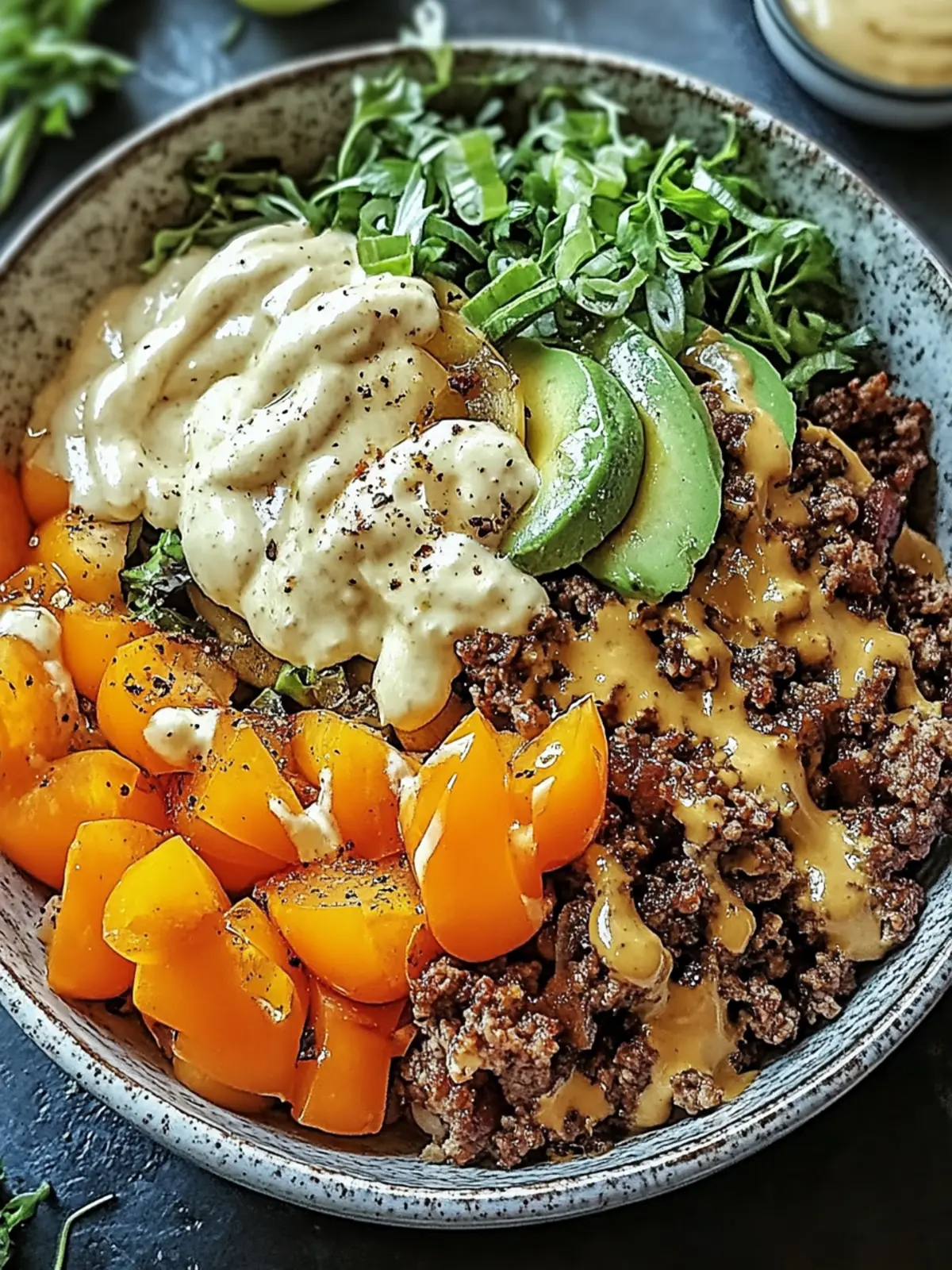 Savory Smash Burger Bowl: Indulge Guilt-Free Cravings