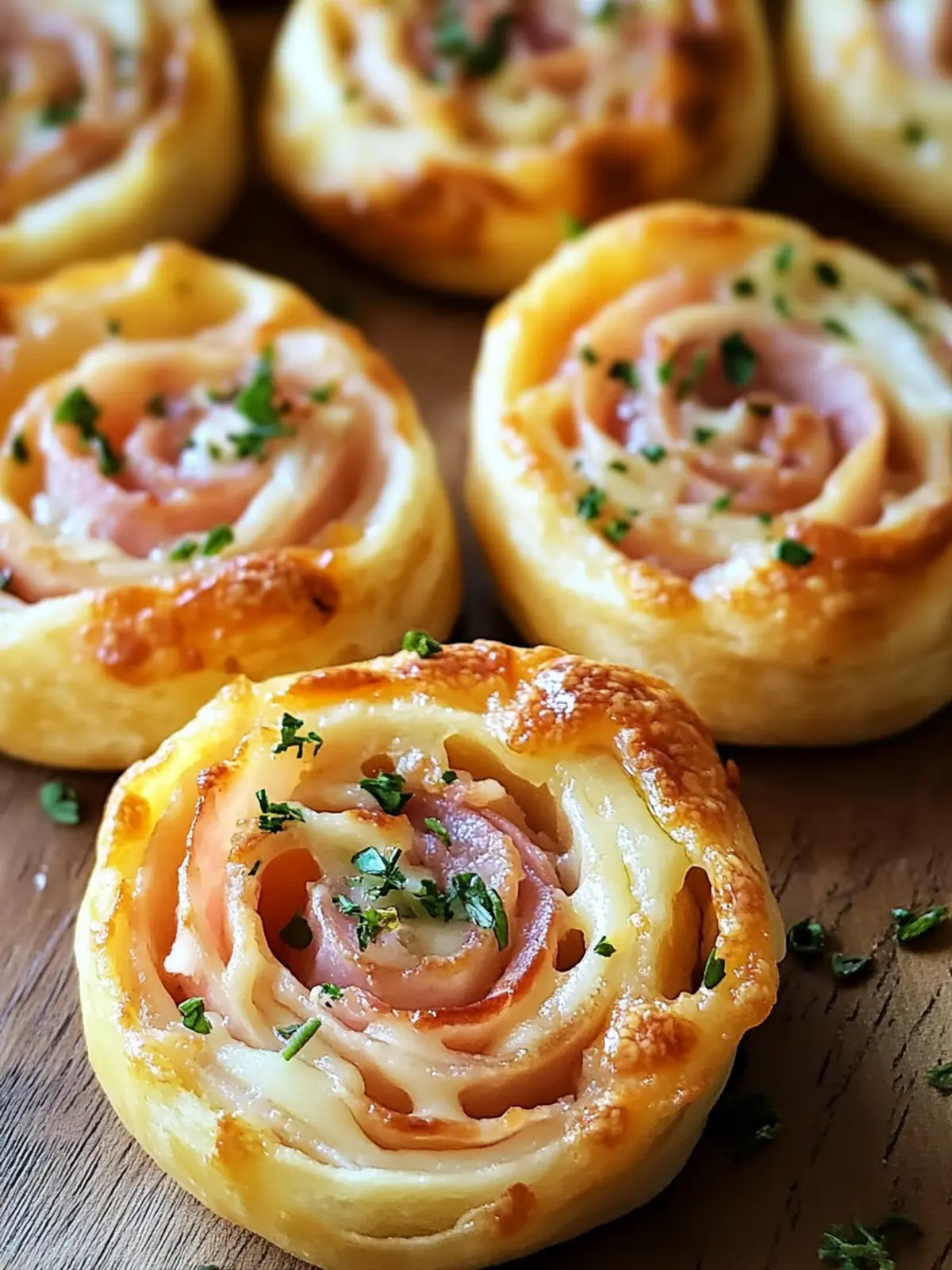 Easy Ham and Cheese Pinwheels