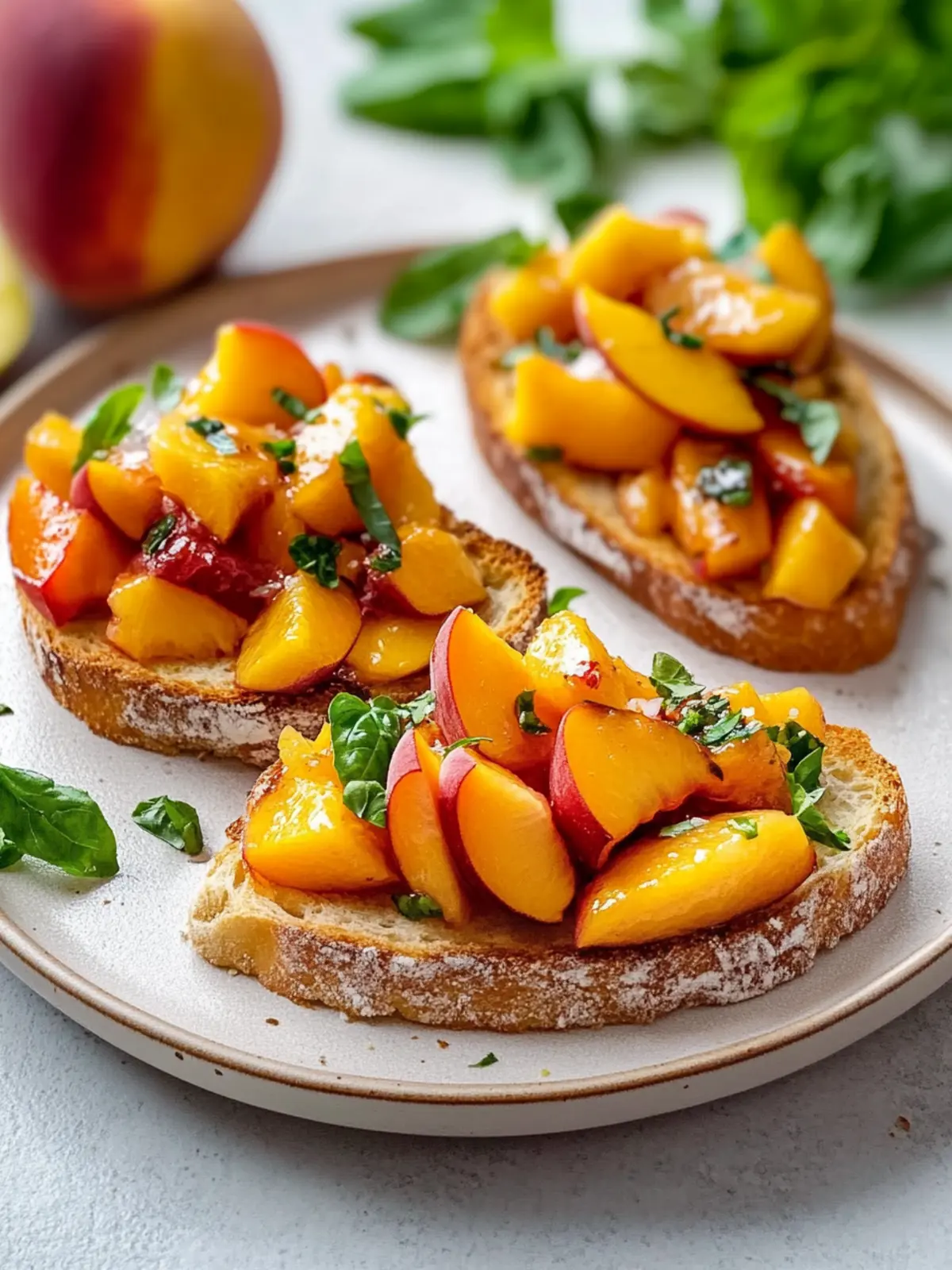 Peach Bruschetta: Refreshing Summer Treat You’ll Love 2 Peach Bruschetta