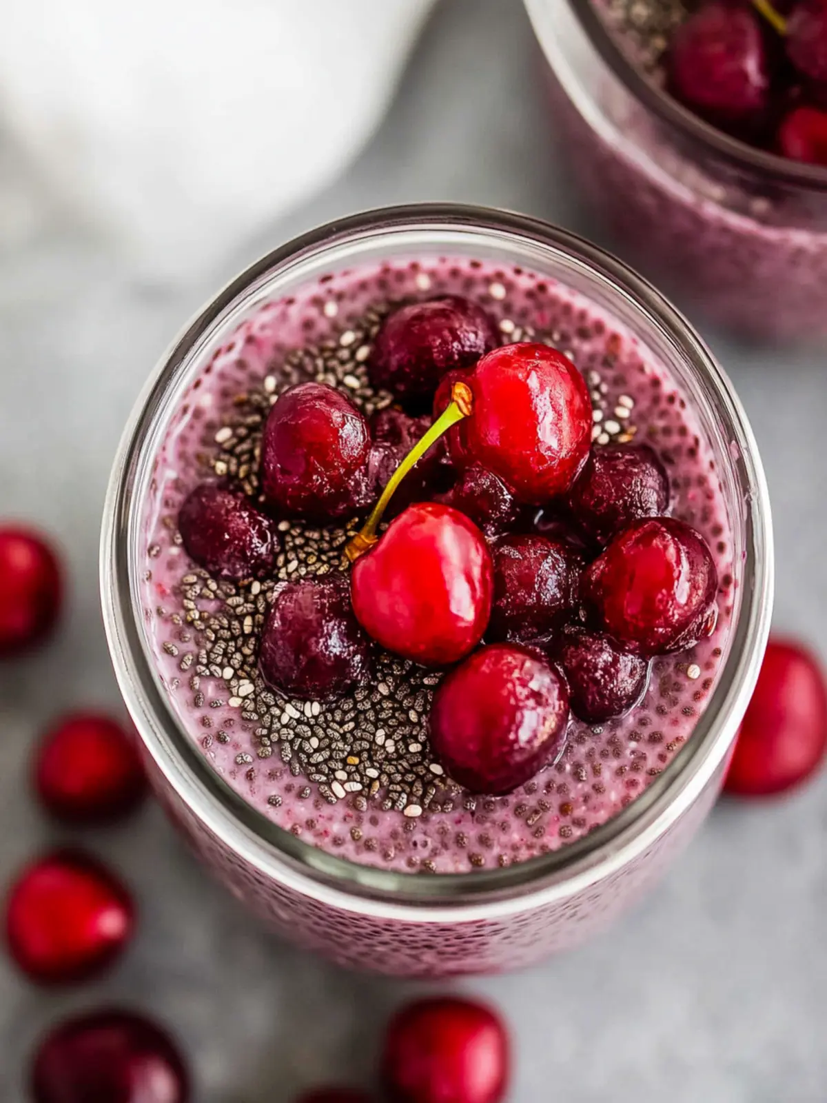 Cherry Chia Pudding: A Creamy Vegan Breakfast Treat 2 Cherry Chia Pudding