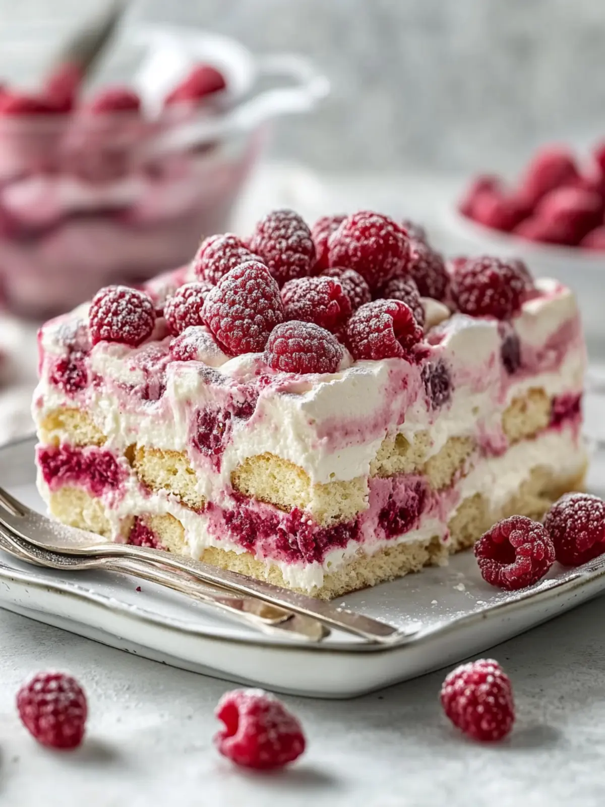 White Chocolate Raspberry Tiramisu: 7 Amazing Creamy Layers
