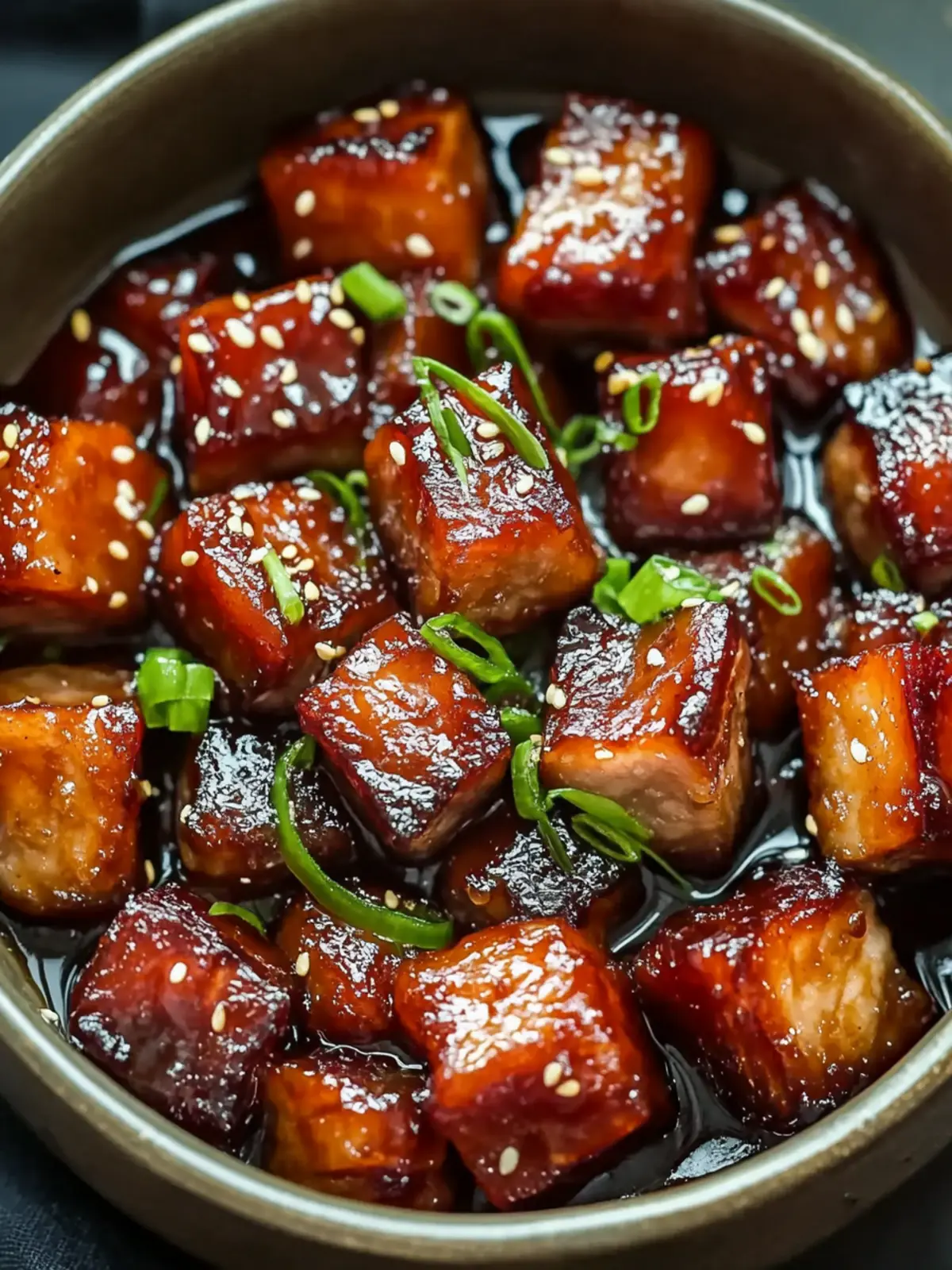 Sticky Honey Garlic Pork Belly