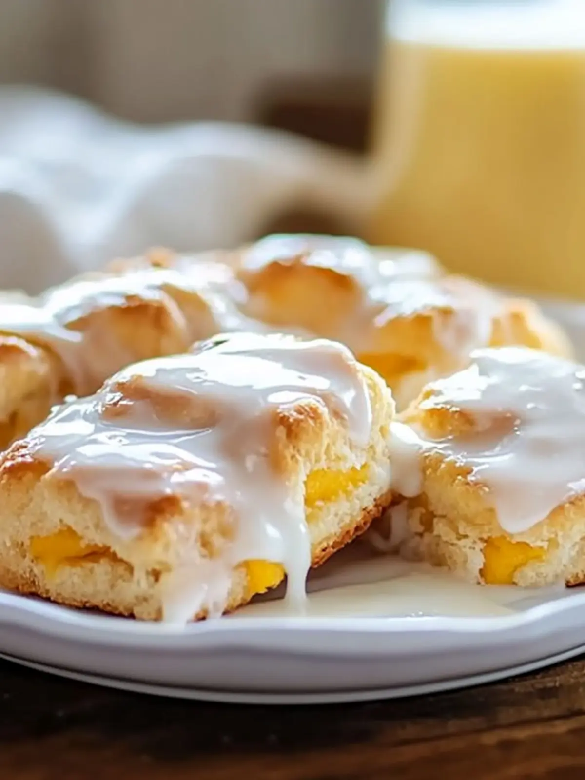 Peach Butter Swim Biscuits with Vanilla Glaze: A Sweet Surprise 5 Peach Butter Swim Biscuits with Vanilla Glaze