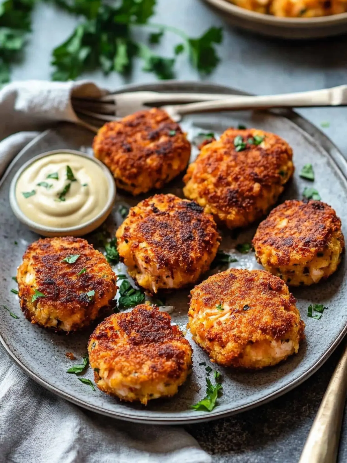 Crispy Pan Fried Salmon Croquettes