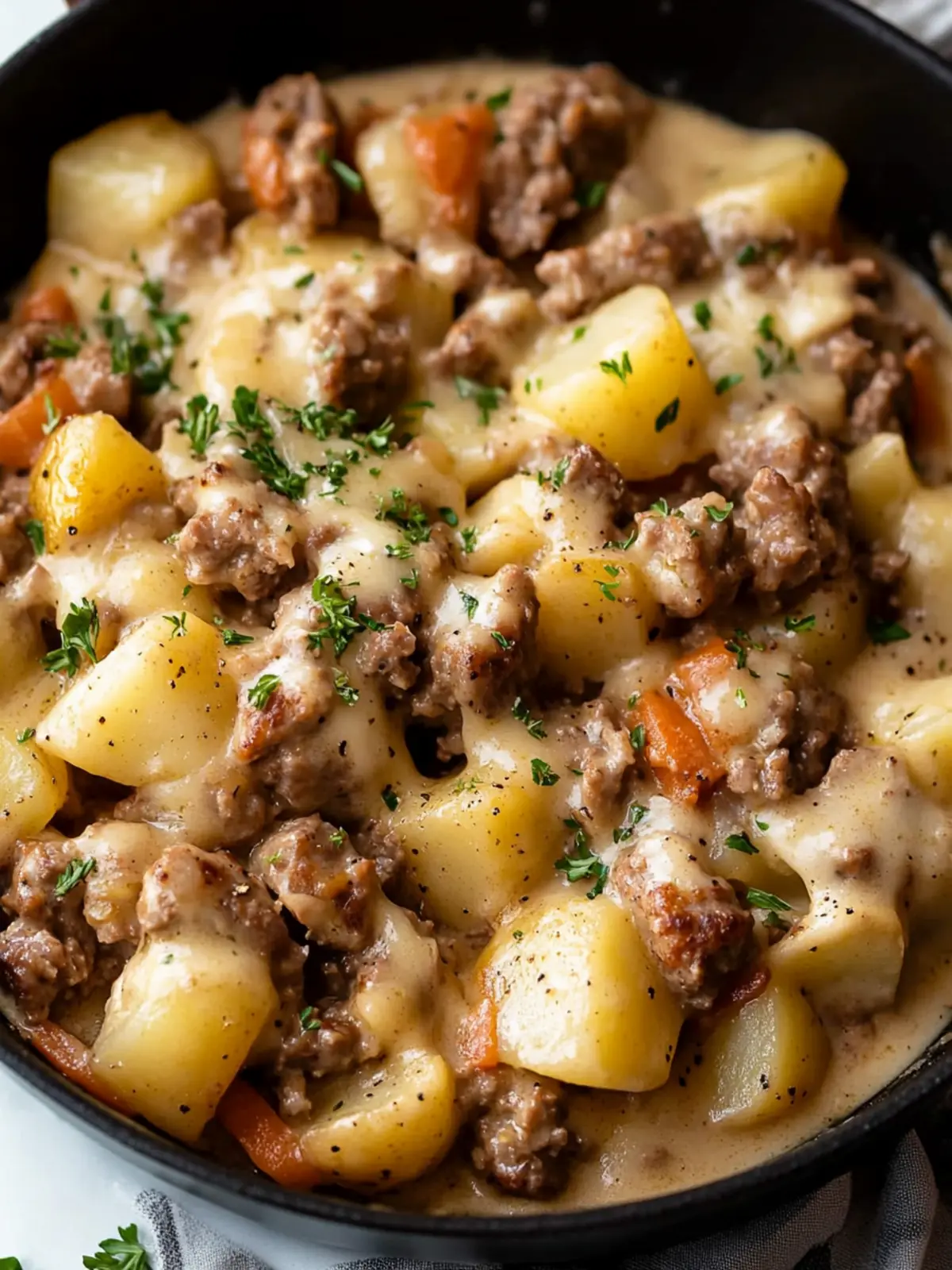 One-Pan Creamy Meat and Potato Skillet You’ll Make Every Single Week