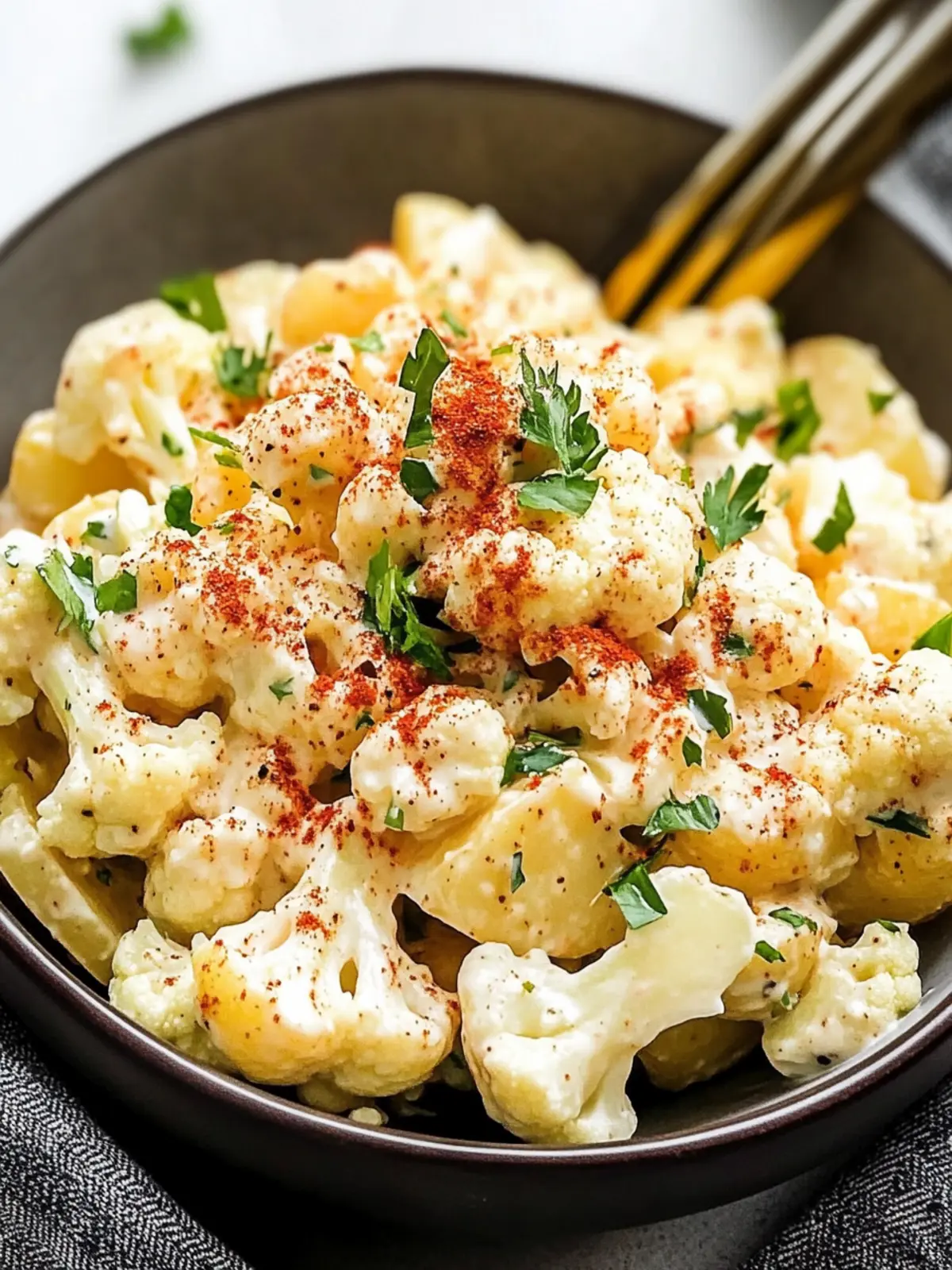 Keto Potato Salad With Cauliflower
