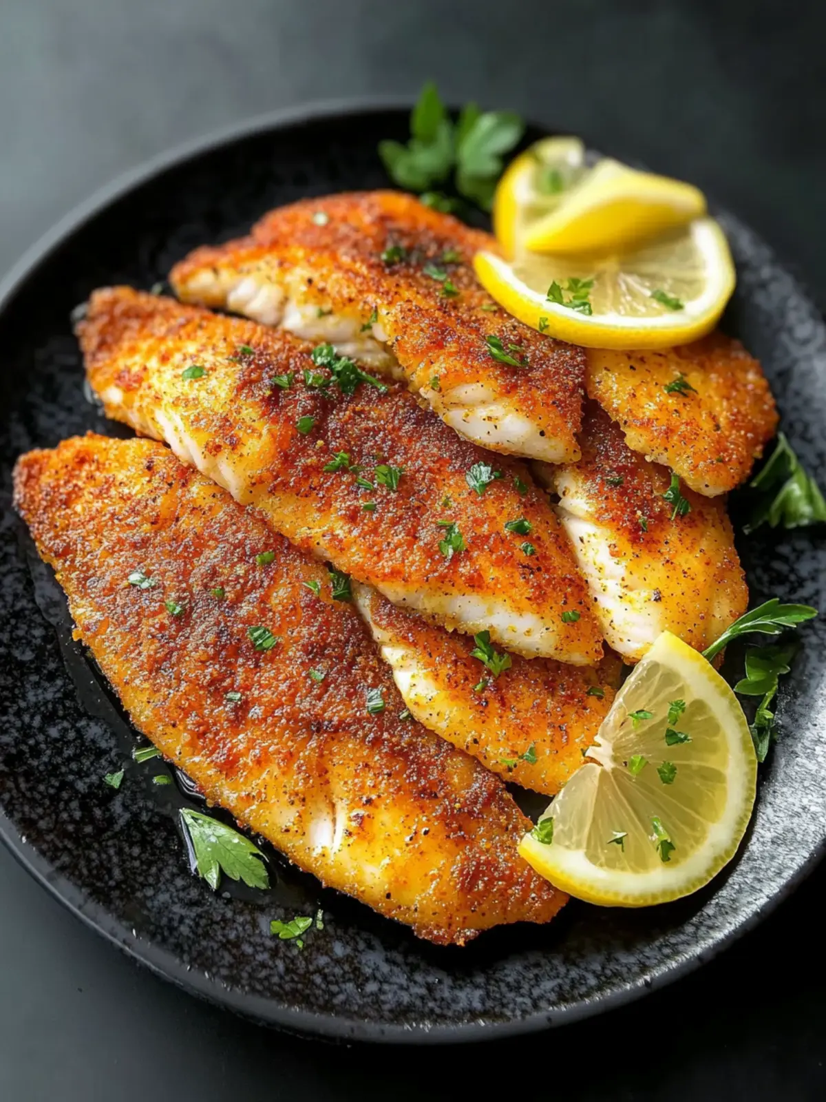 Crispy Pan-Fried Tilapia with Lemon Pepper (No Deep Fryer Needed)