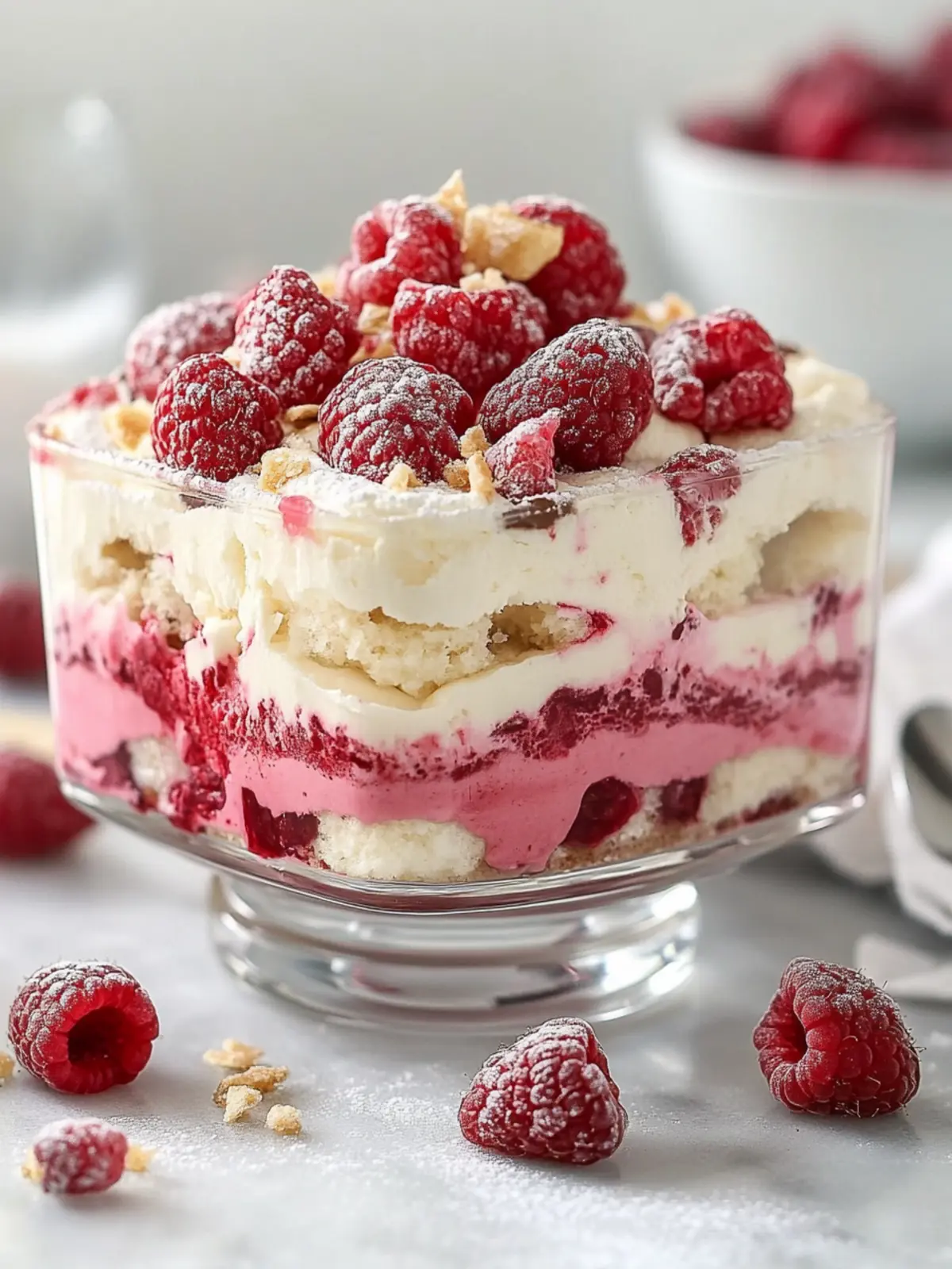 White Chocolate Raspberry Tiramisu: 7 Amazing Creamy Layers