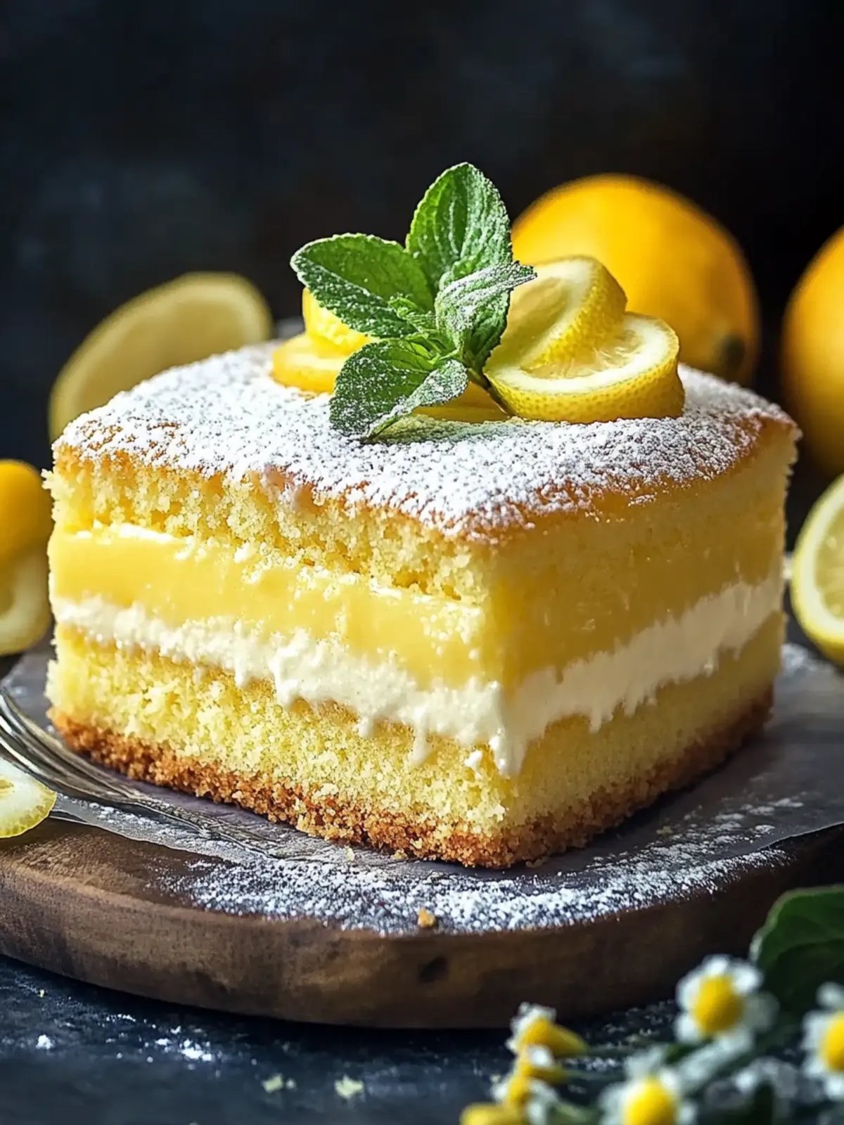 Dreamy Lemon Custard Cake That Will Brighten Your Day 5 Lemon Custard Cake