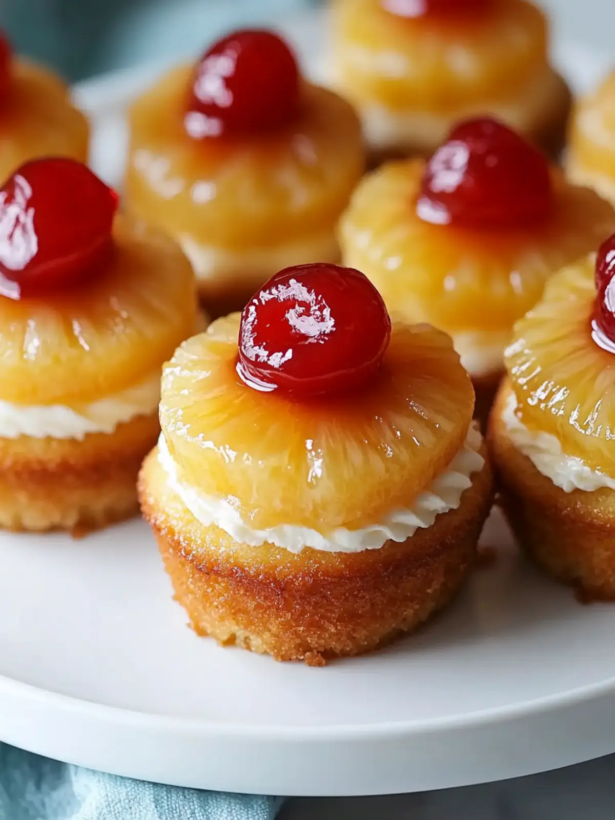 Pineapple Upside-Down Cupcakes
