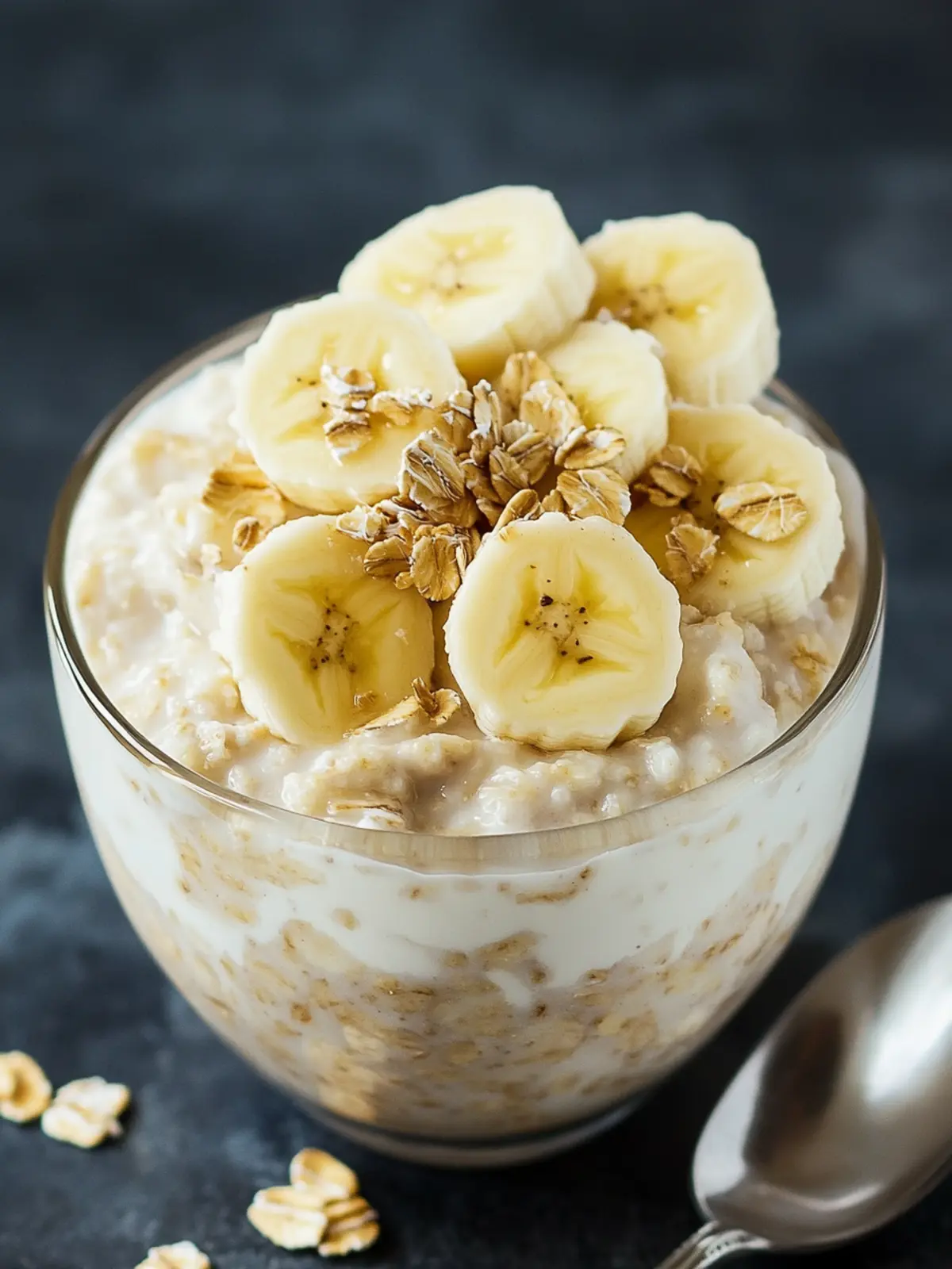 Overnight Oats with Banana & Yogurt