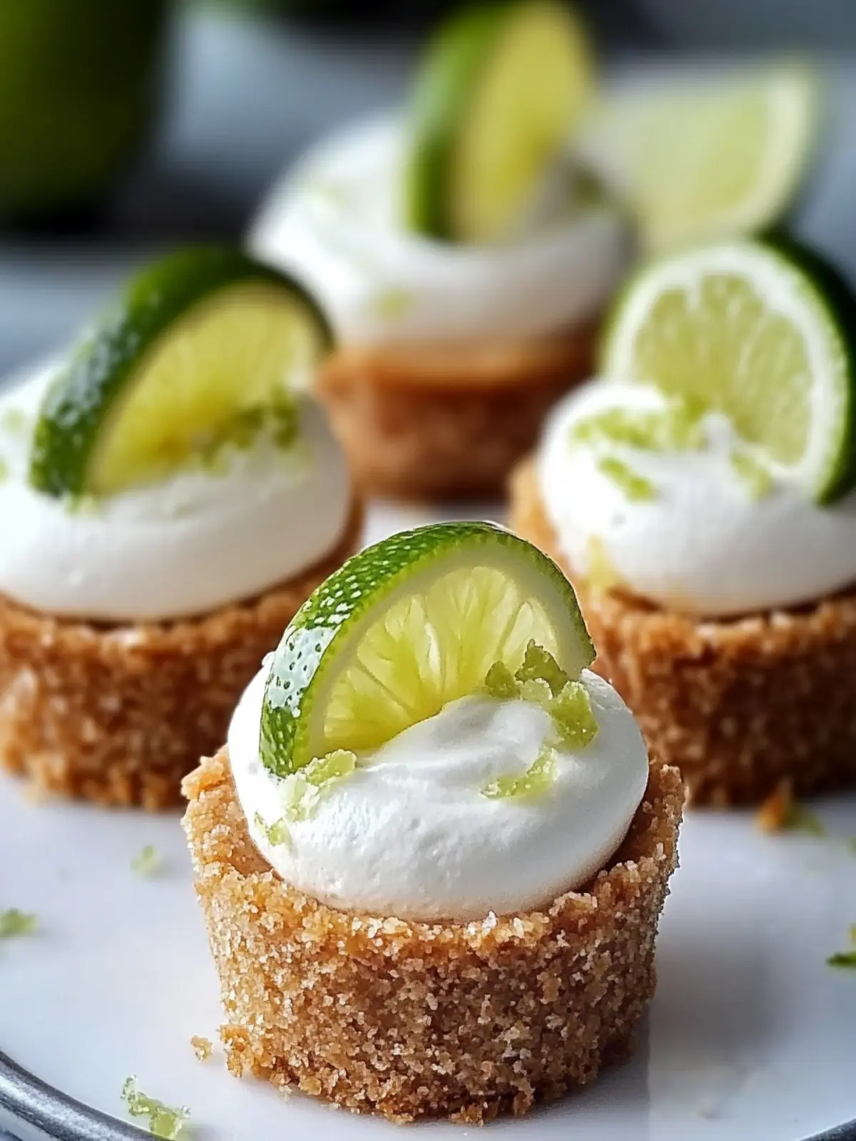 Heavenly No-Bake Mini Key Lime Pies