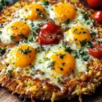 Breakfast Pizza Hash Brown Crust