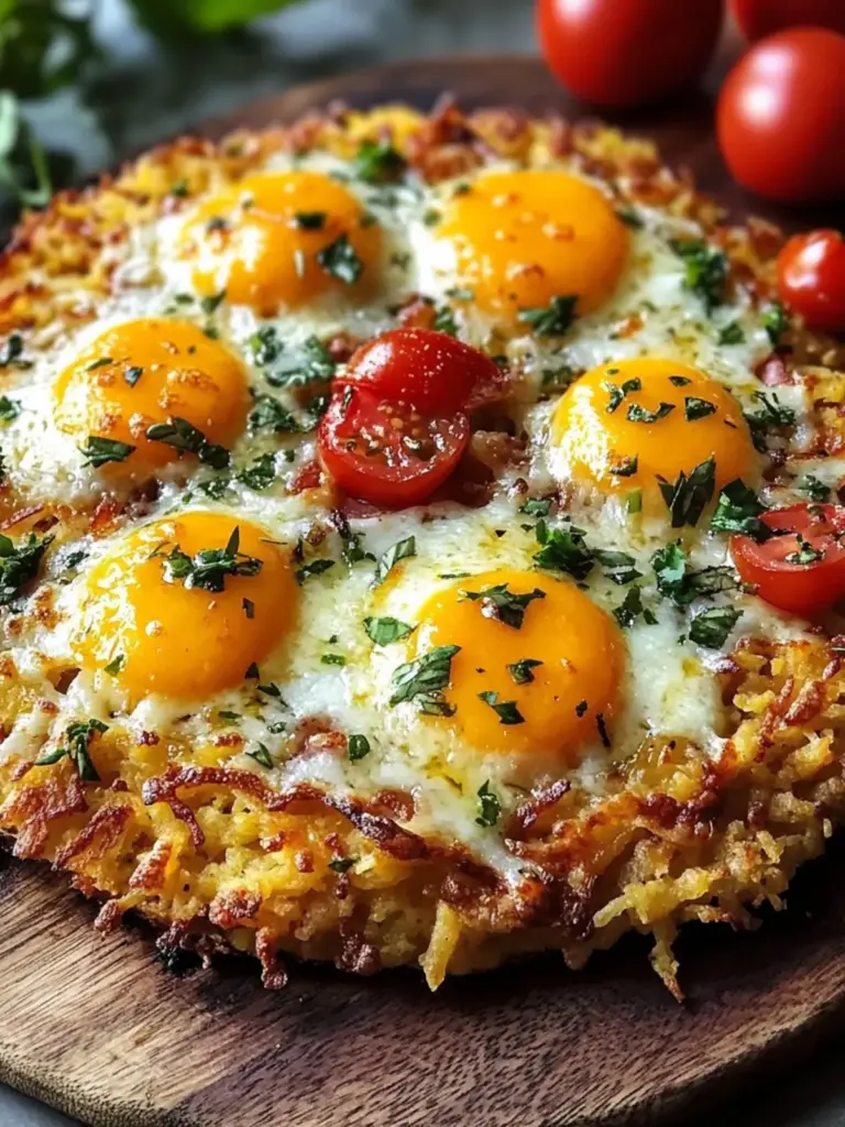 Breakfast Pizza Hash Brown Crust