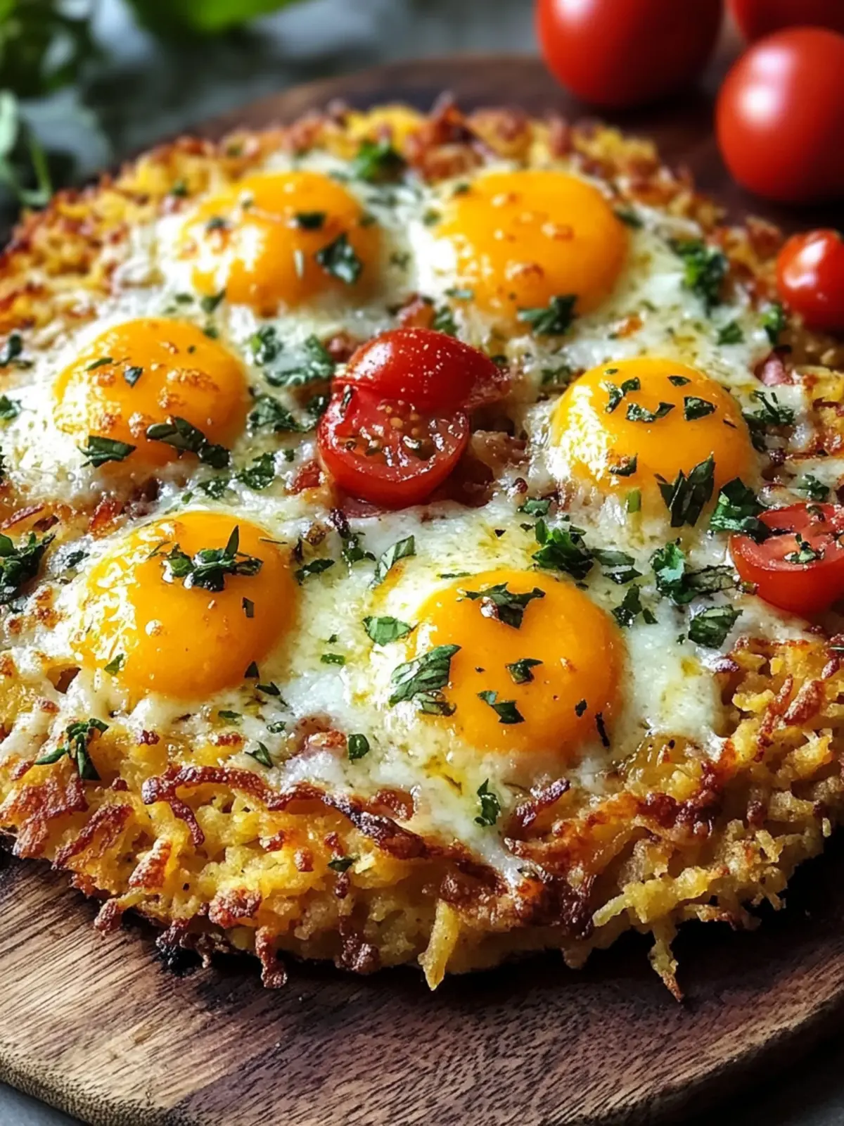 Delicious Breakfast Pizza on a Crispy Hash Brown Crust 5 Breakfast Pizza Hash Brown Crust