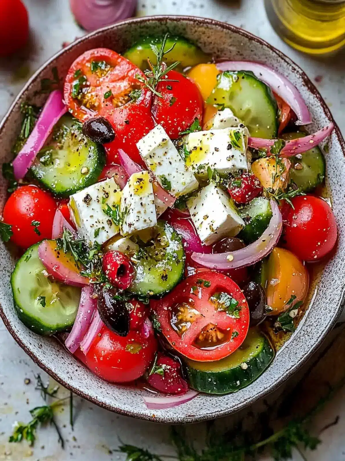 Savor the Freshness: Traditional Greek Horiatiki Salad Recipe 5 Traditional Greek Horiatiki Salad