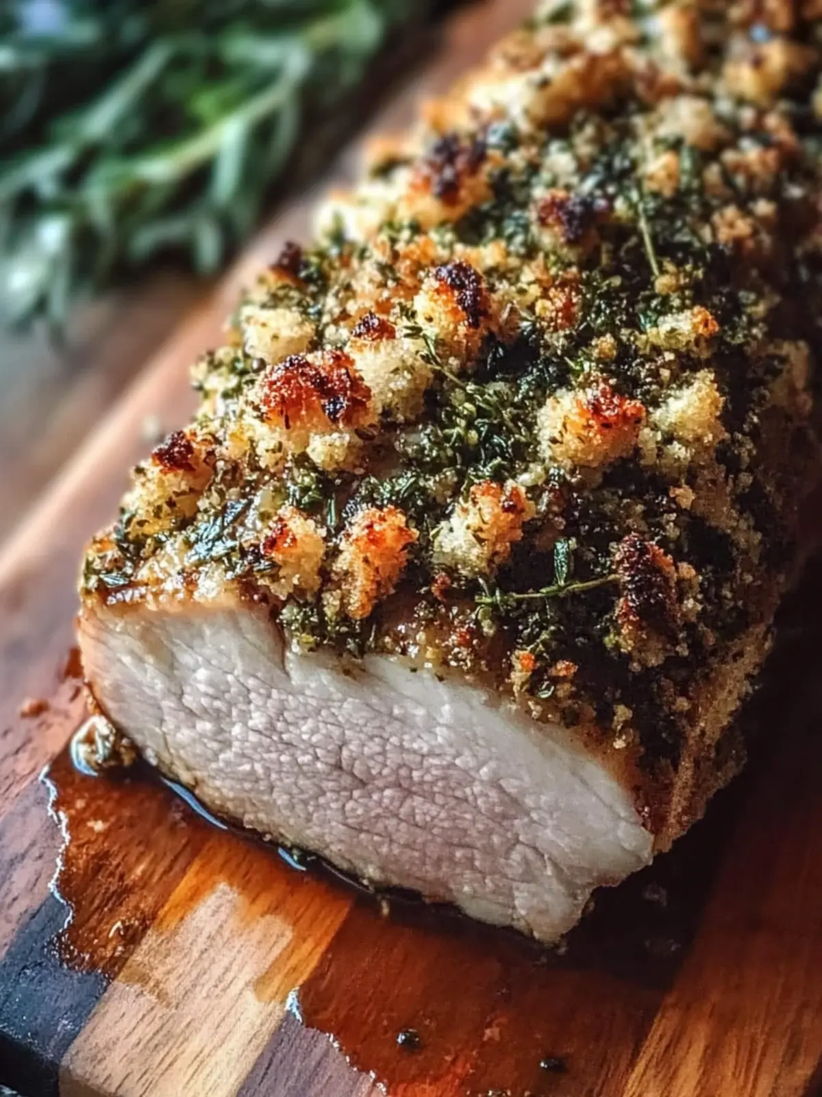 Delicious Herb Crusted Pork Loin: 1 Amazing Recipe