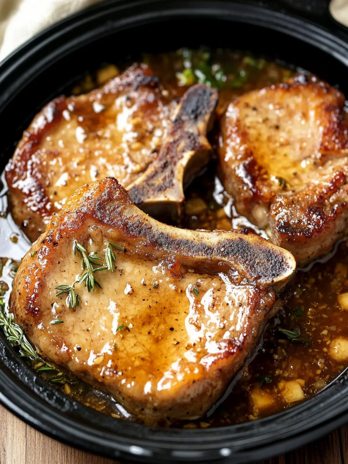 Slow Cooker 4-Ingredient Amish Honey Butter Pork Chops Delight 2 Slow Cooker 4-Ingredient Amish Honey Butter Pork Chops