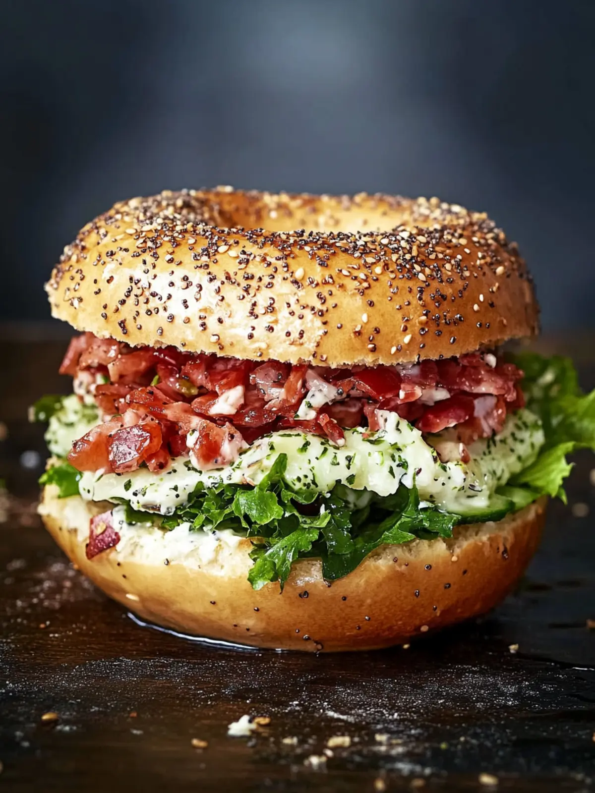 California BLT Chopped Bagel