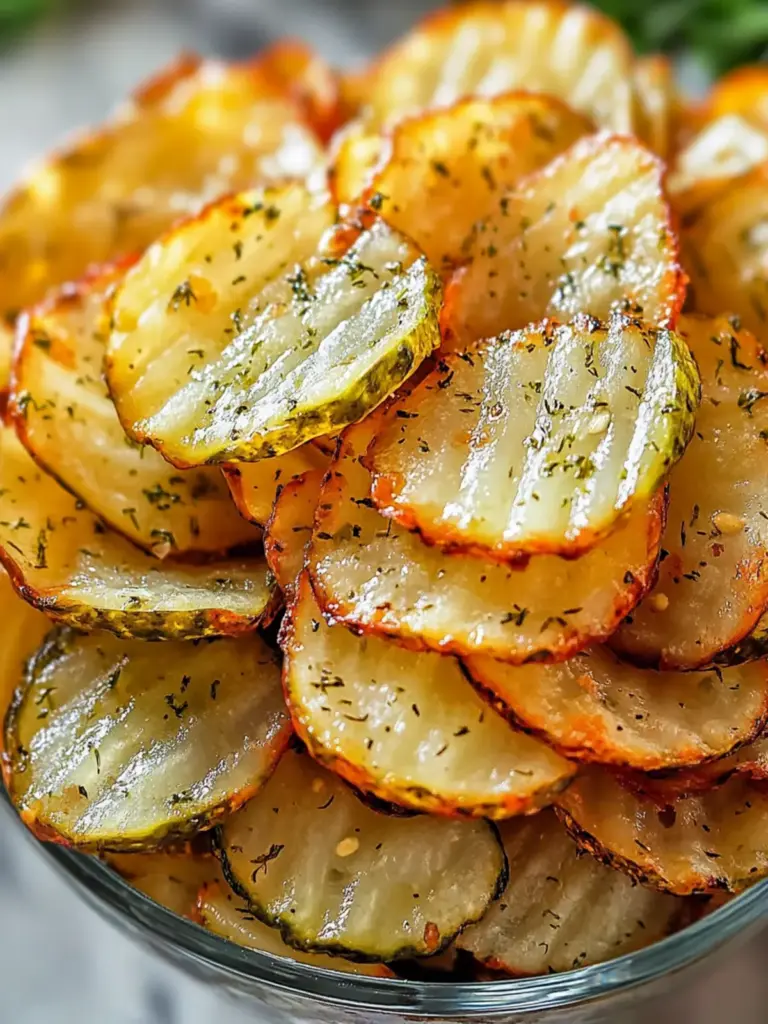 Air Fryer Spicy Dill Pickle Chips Recipe