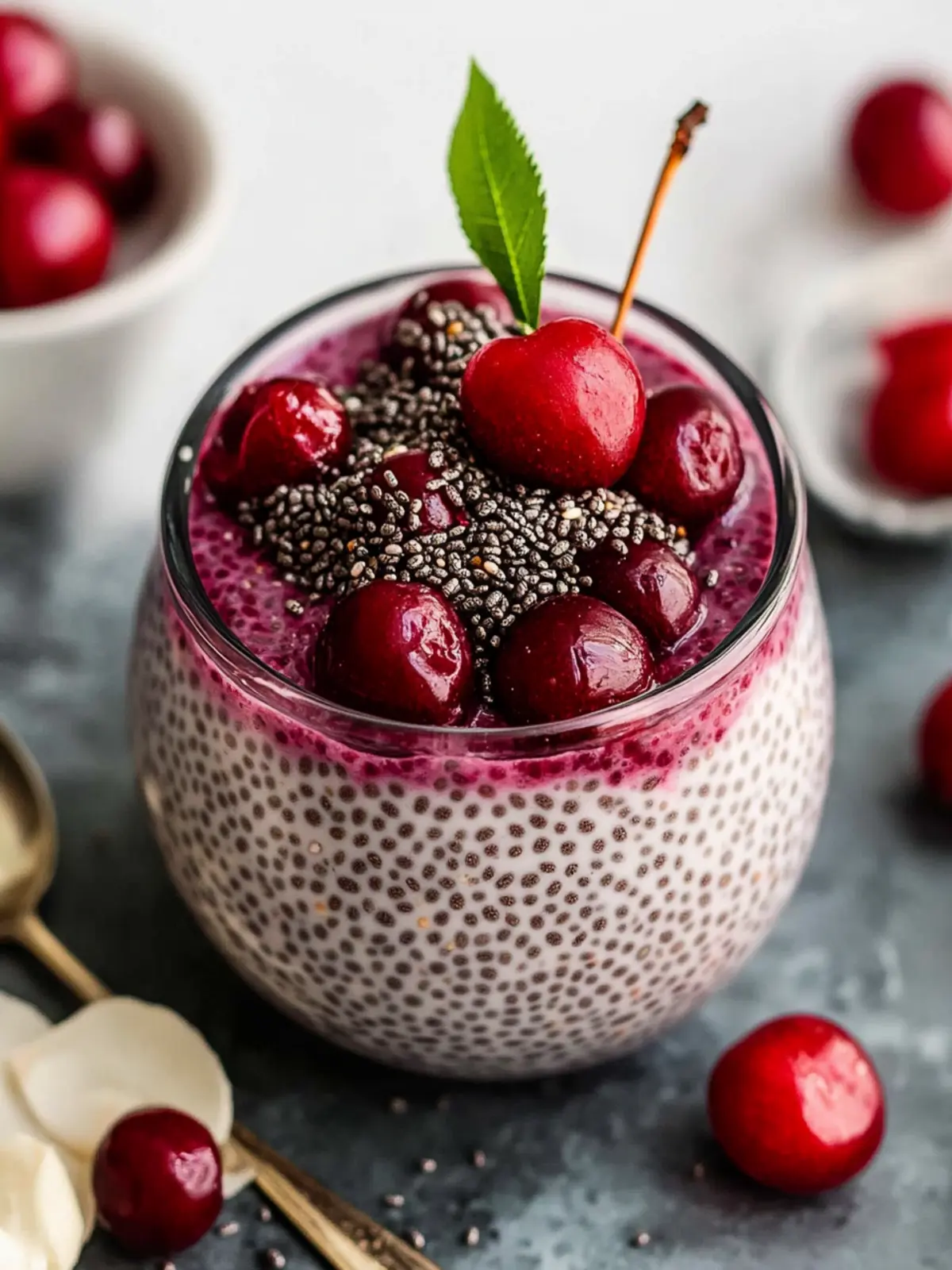 Cherry Chia Pudding: A Creamy Vegan Breakfast Treat 3 Cherry Chia Pudding